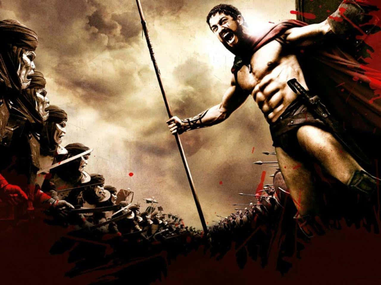 300 Movie With Leonidas And The Crowd