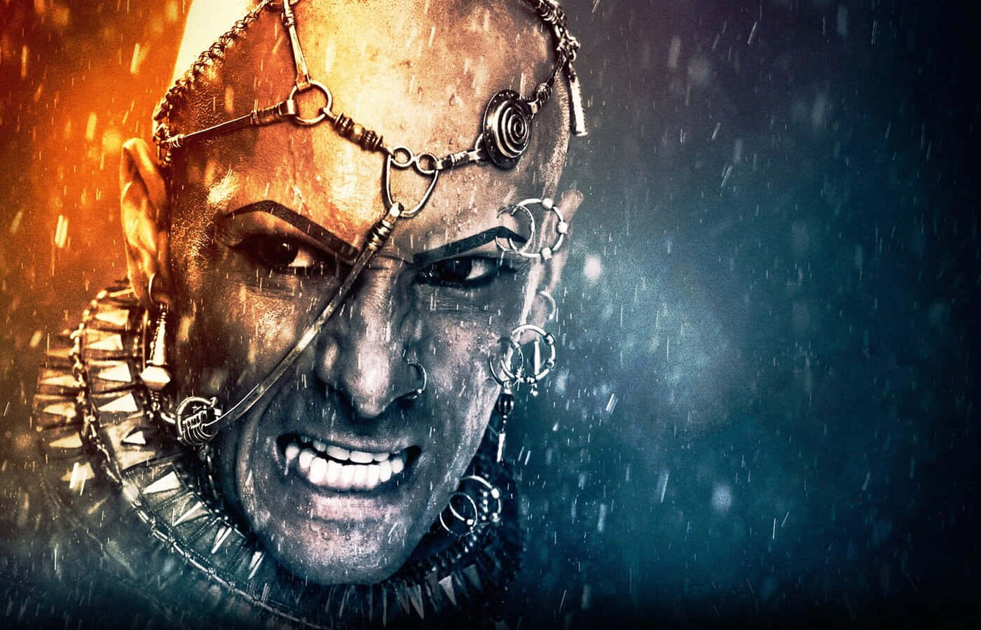 300 Movie With The Chained Face Of Xerxes Background