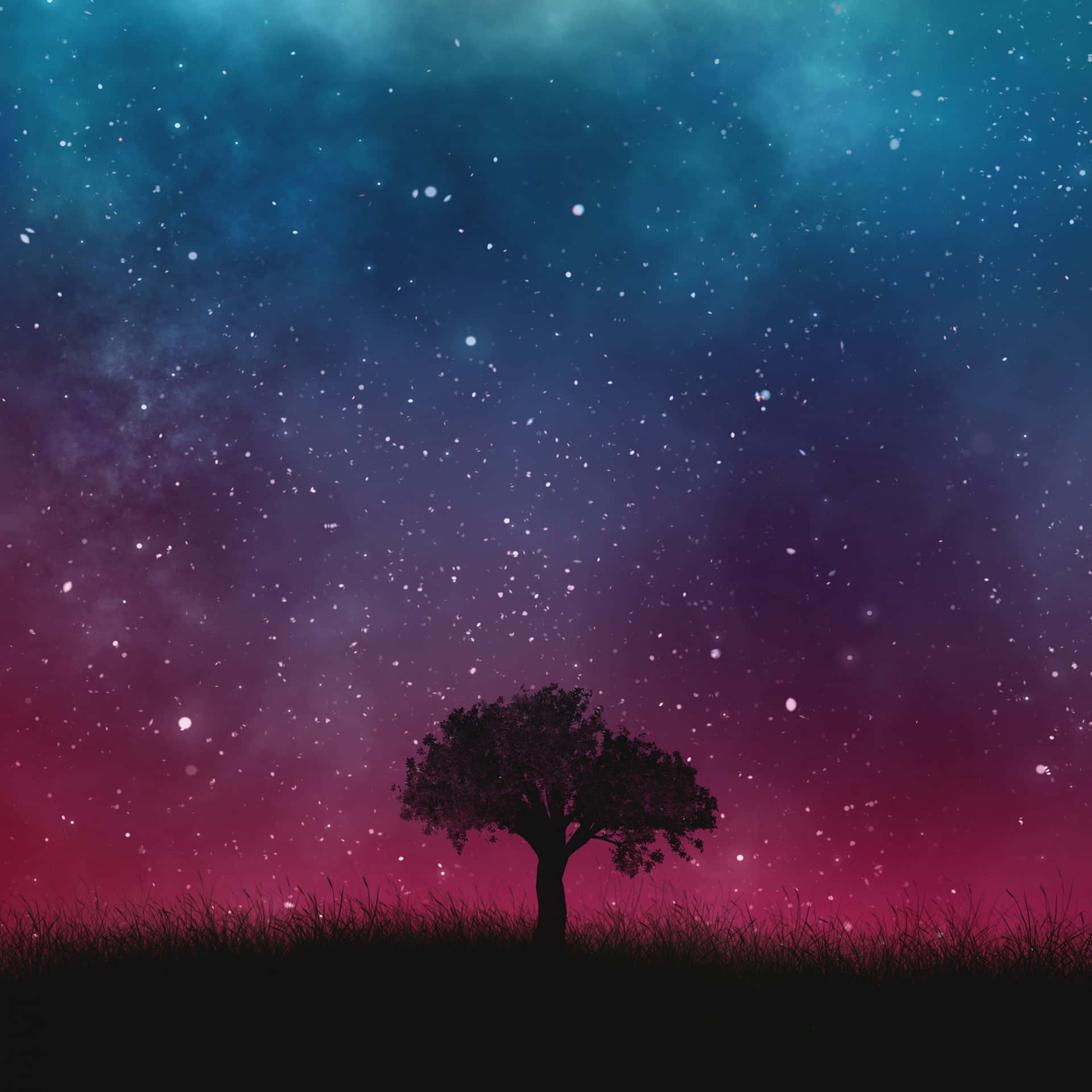 3000x3000 Gradient Starry Sky Background
