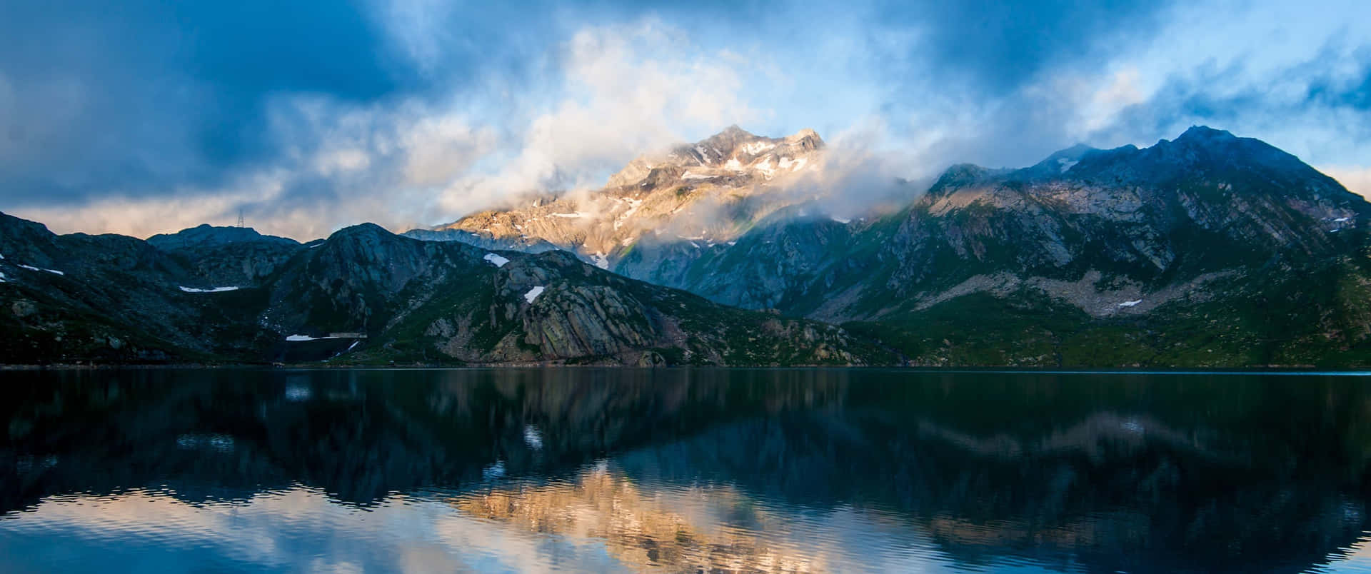 3440x1440 Hd Lake View Background