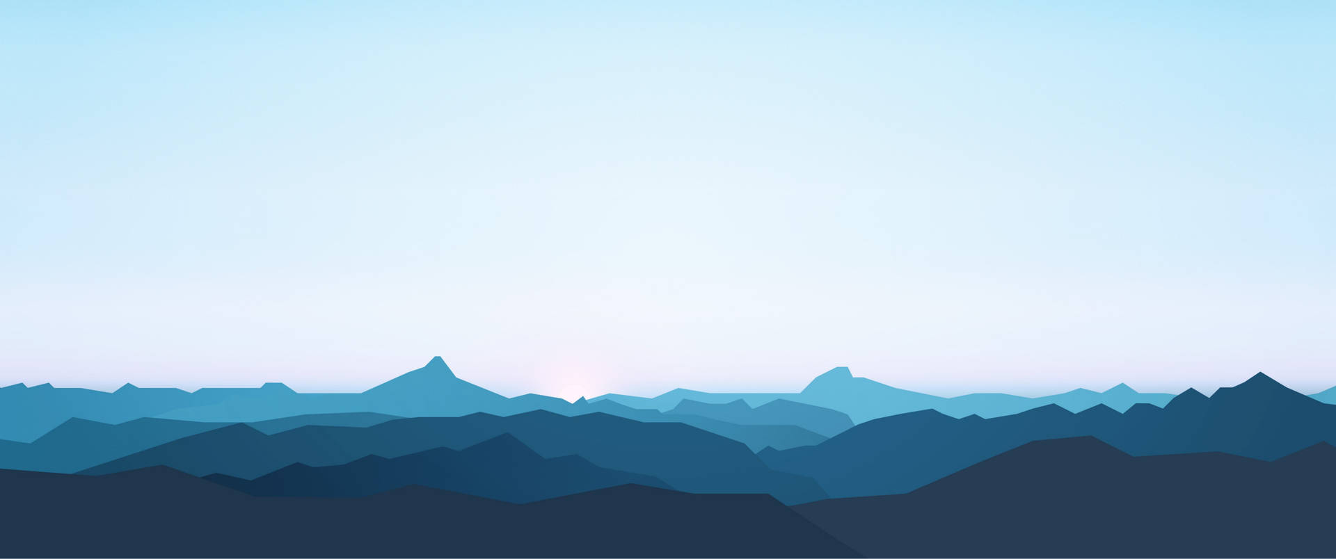 3440x1440 Minimalist Mountain Ranges Background