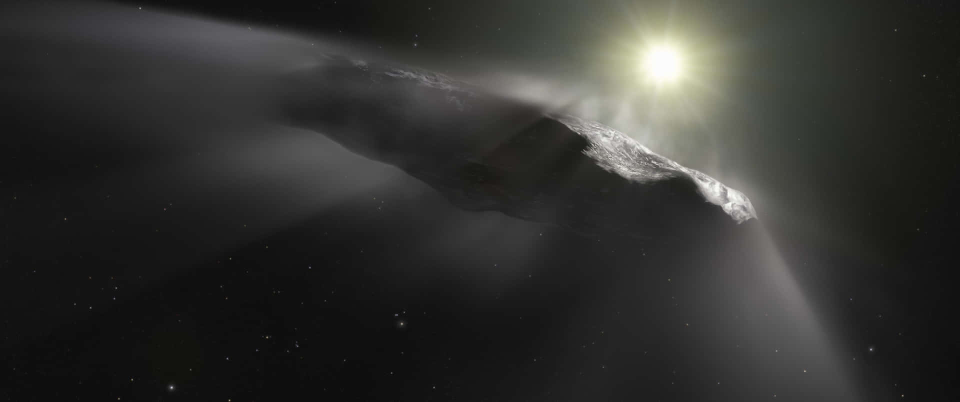 3440x1440 Space Mysterious Interstellar Asteroid