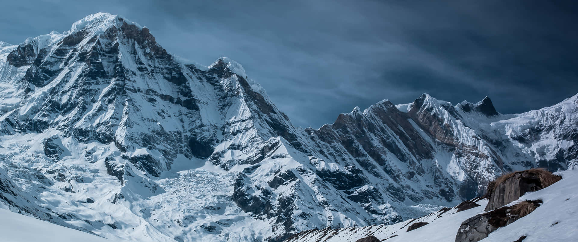 3440x1440 Winter Mountains