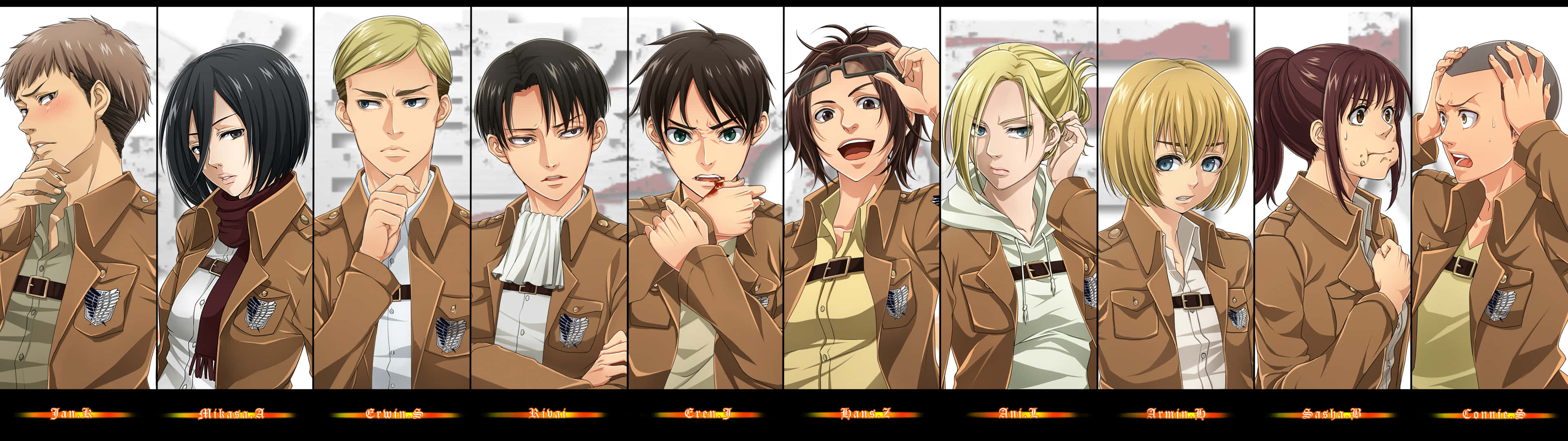 3840 X 1080 Anime Brown Jacket Hd Background