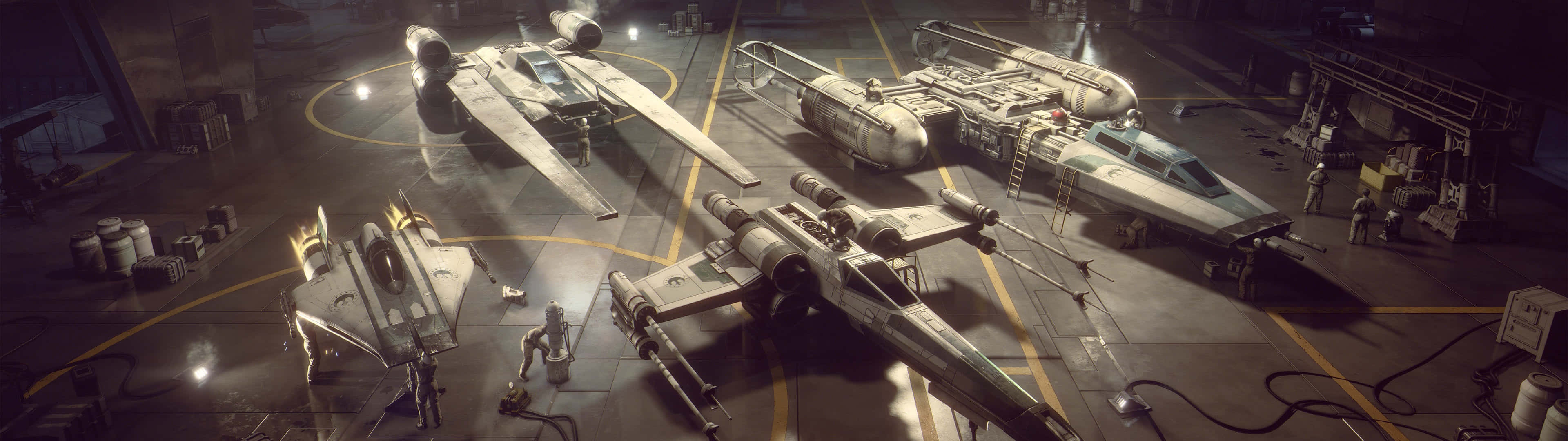 3840 X 1080 Gaming Star Wars Squadrons Background