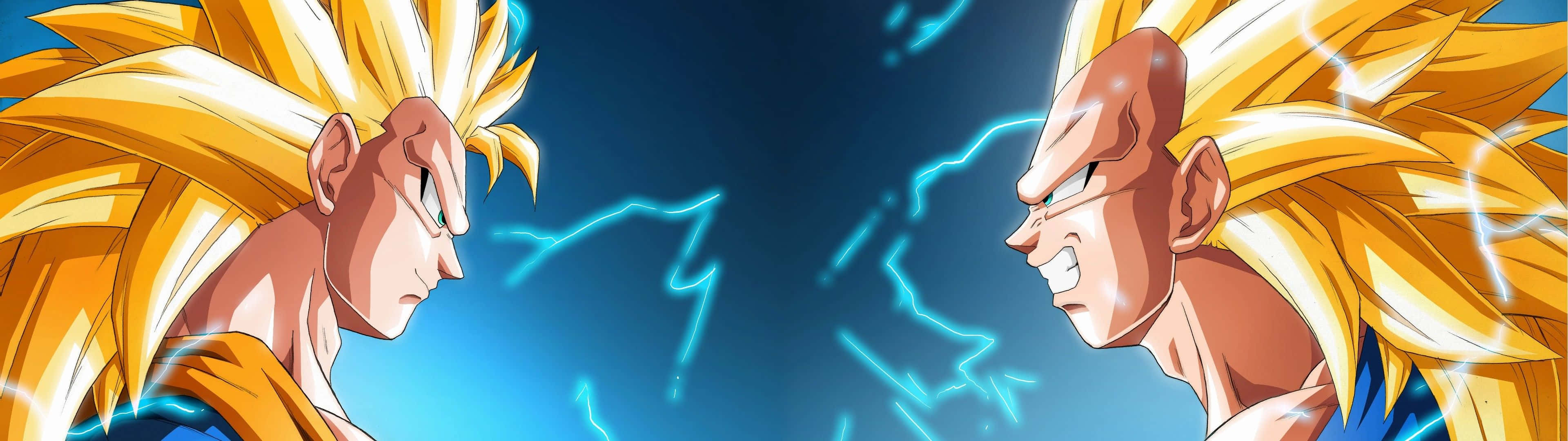 3840x1080 Anime Goku And Vegeta Background