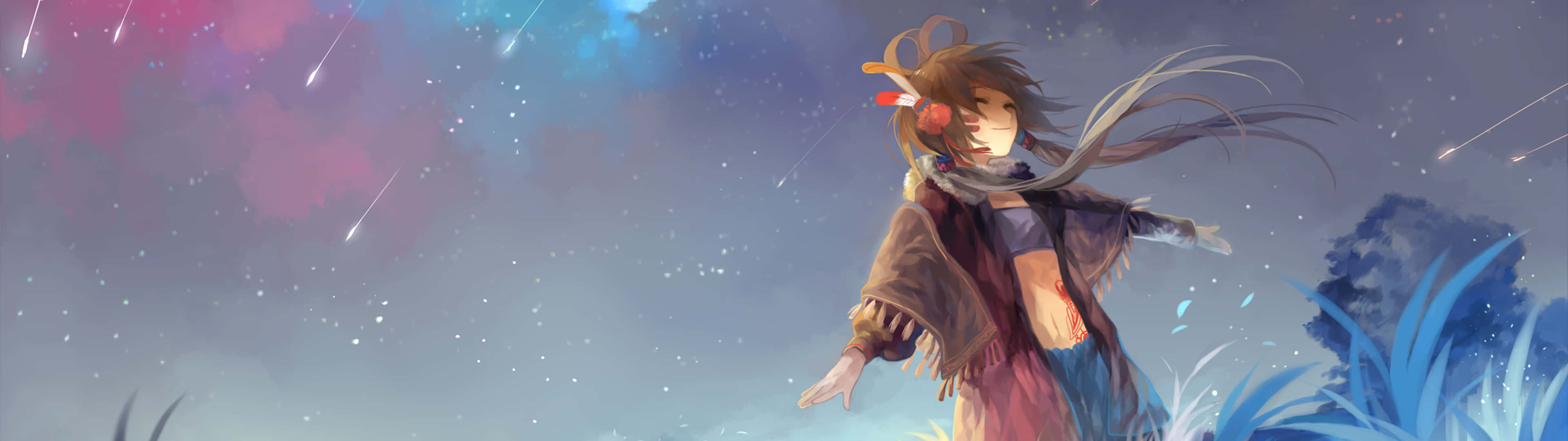 3840x1080 Photo Anime Girl Background
