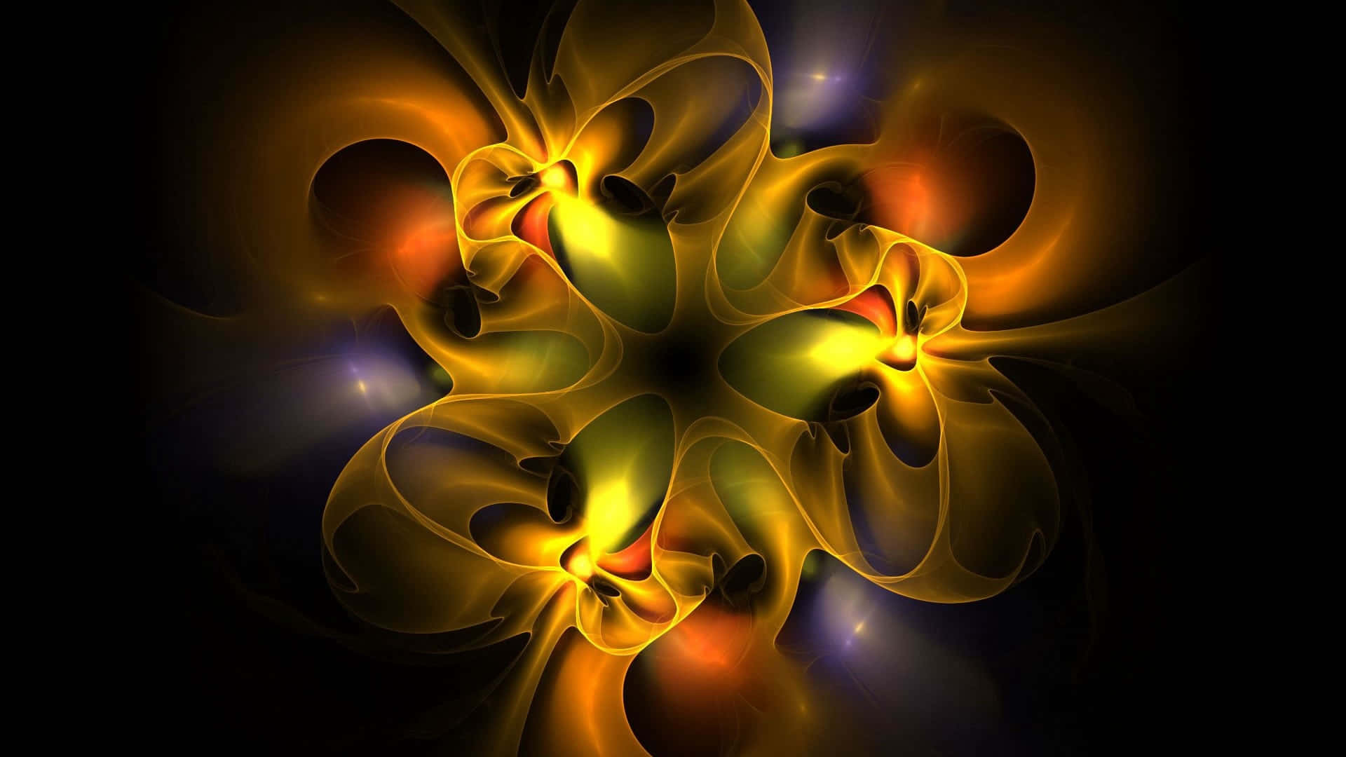 3d Abstract Art With Several Colors Background