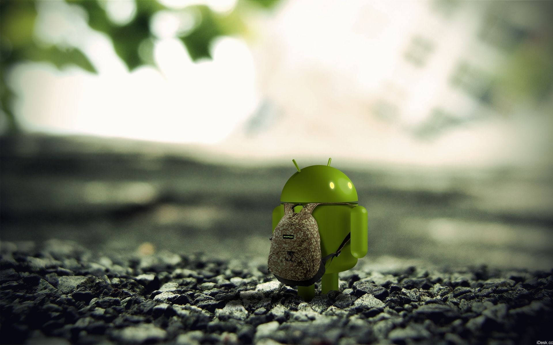 3d Android Logo Wearing Android-bag Desktop