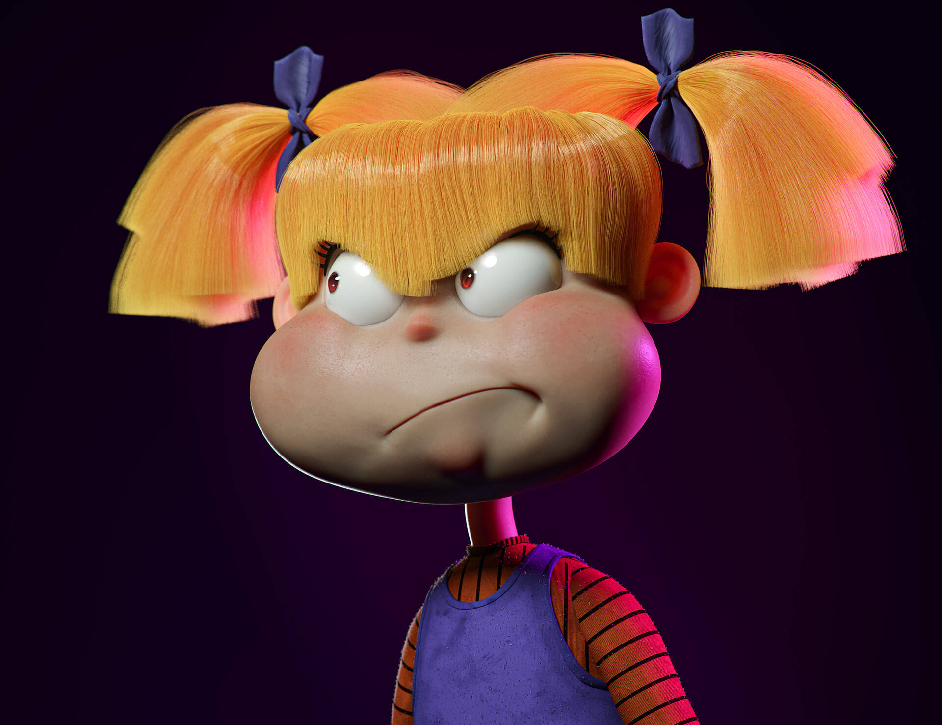 3d Angry Angelica Pickles Background