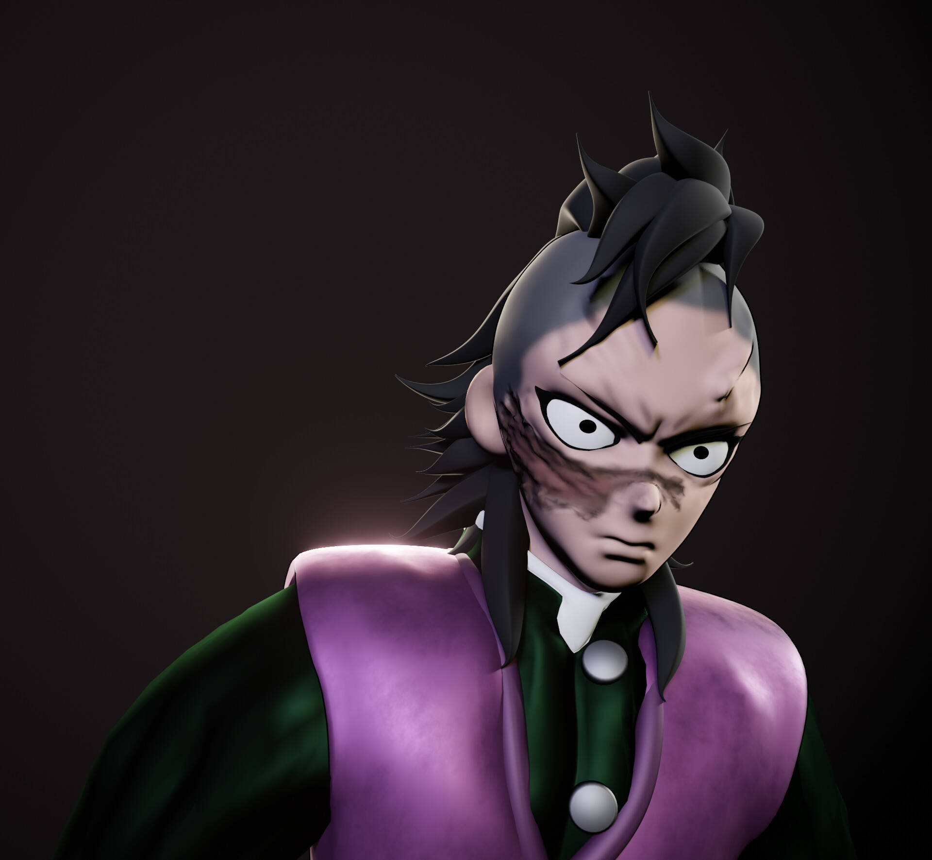 3d Angry Genya Background