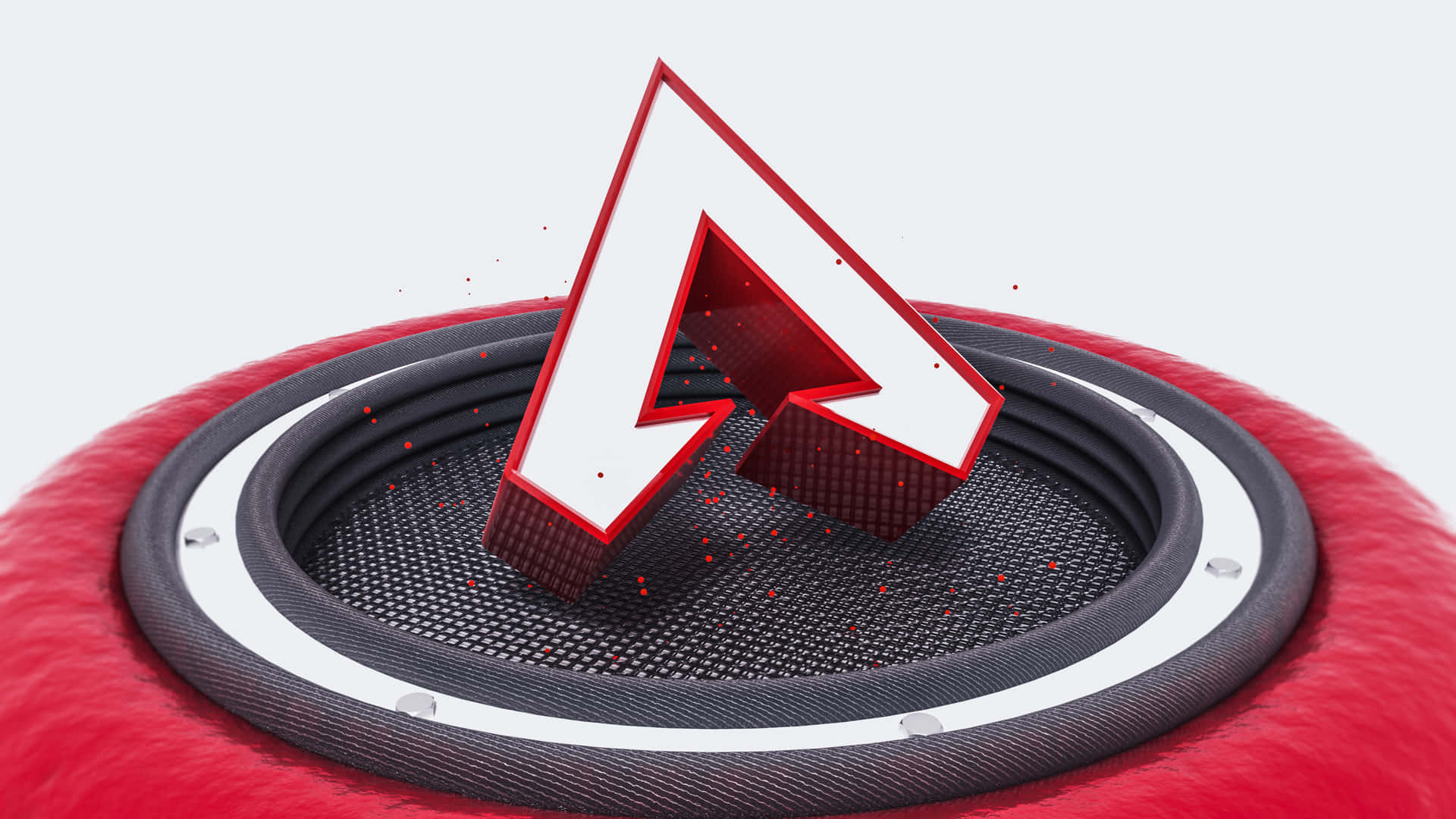 3d Apex Legends Logo On Speaker Background