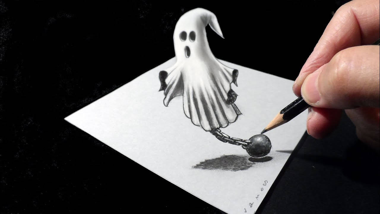 3d Artwork Of A Ghost Prisoner, Background