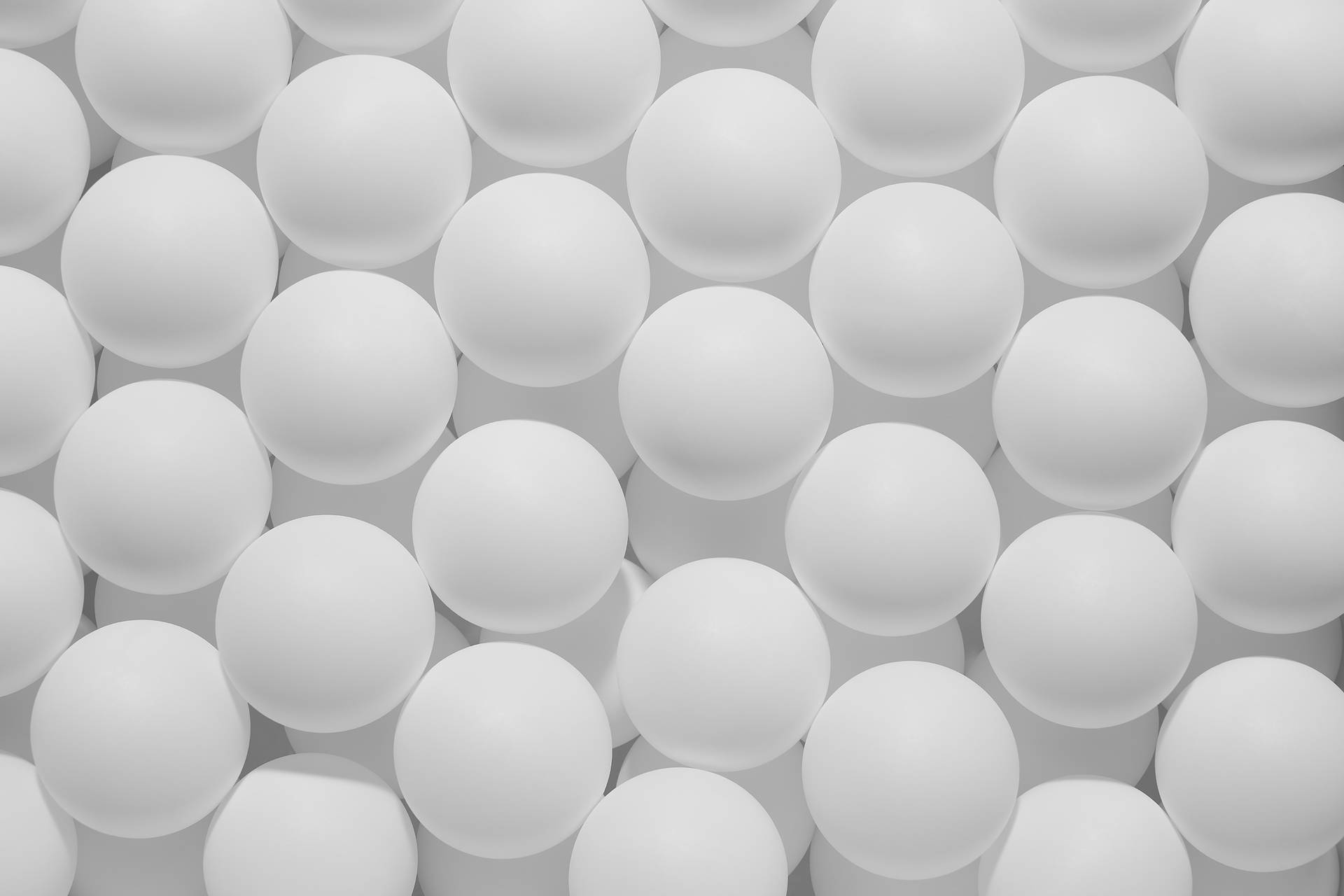 3d Balls White Pattern Background