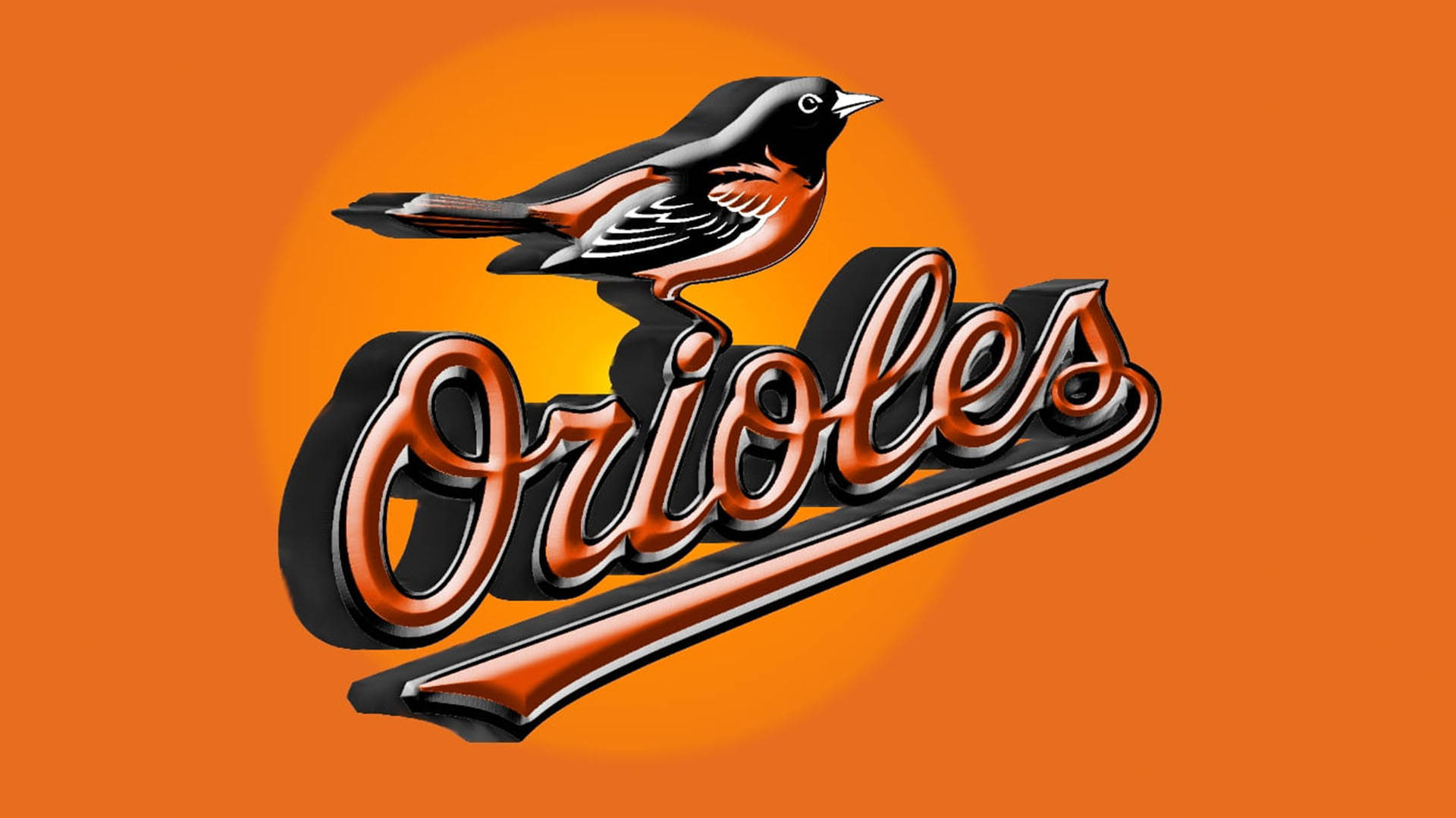 3d Baltimore Orioles 2009 Logo Background