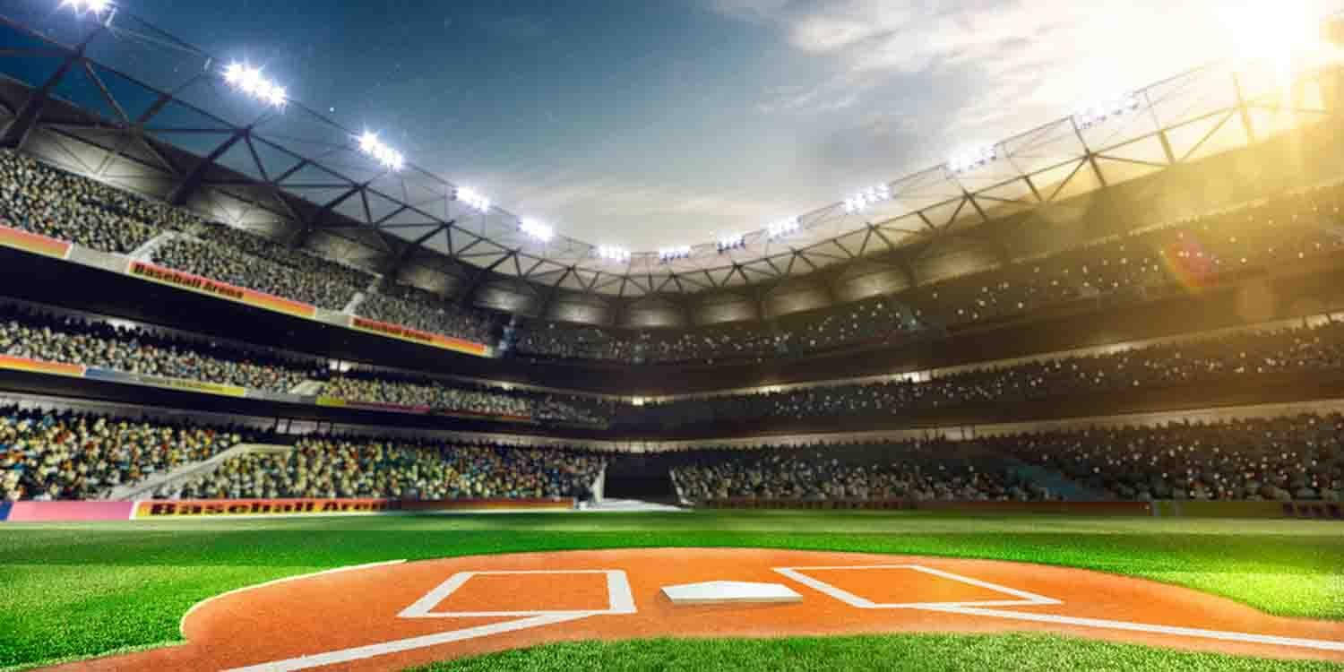 3d Baseball Game Stadium Background