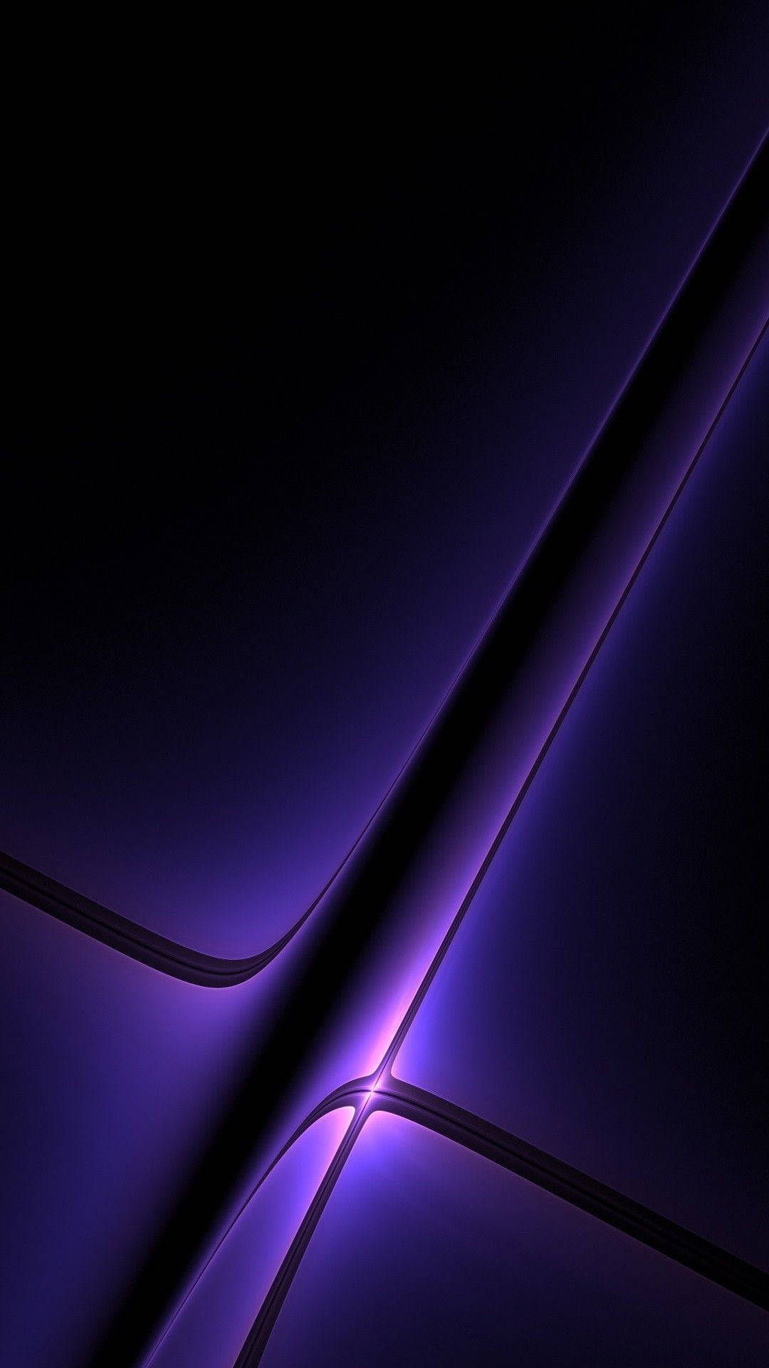 3d Black And Purple Phone Background