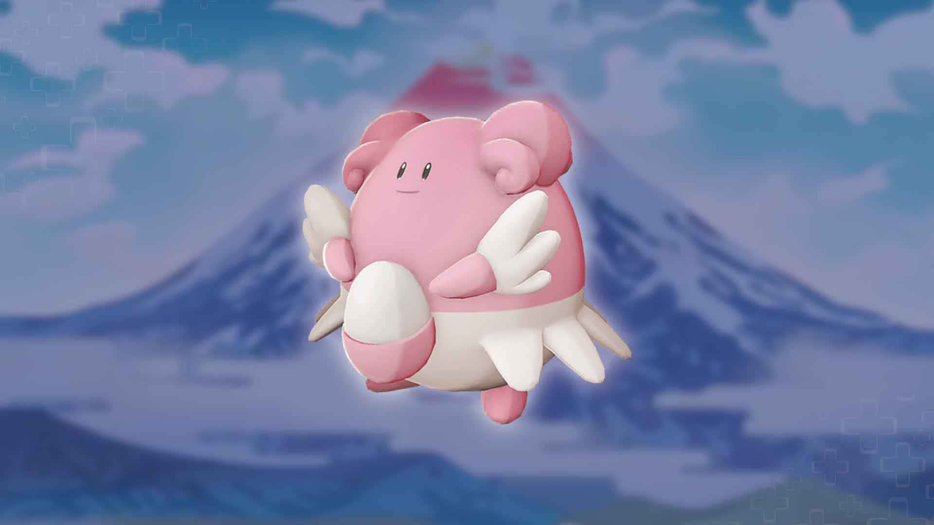 3d Blissey And Mount Fuji