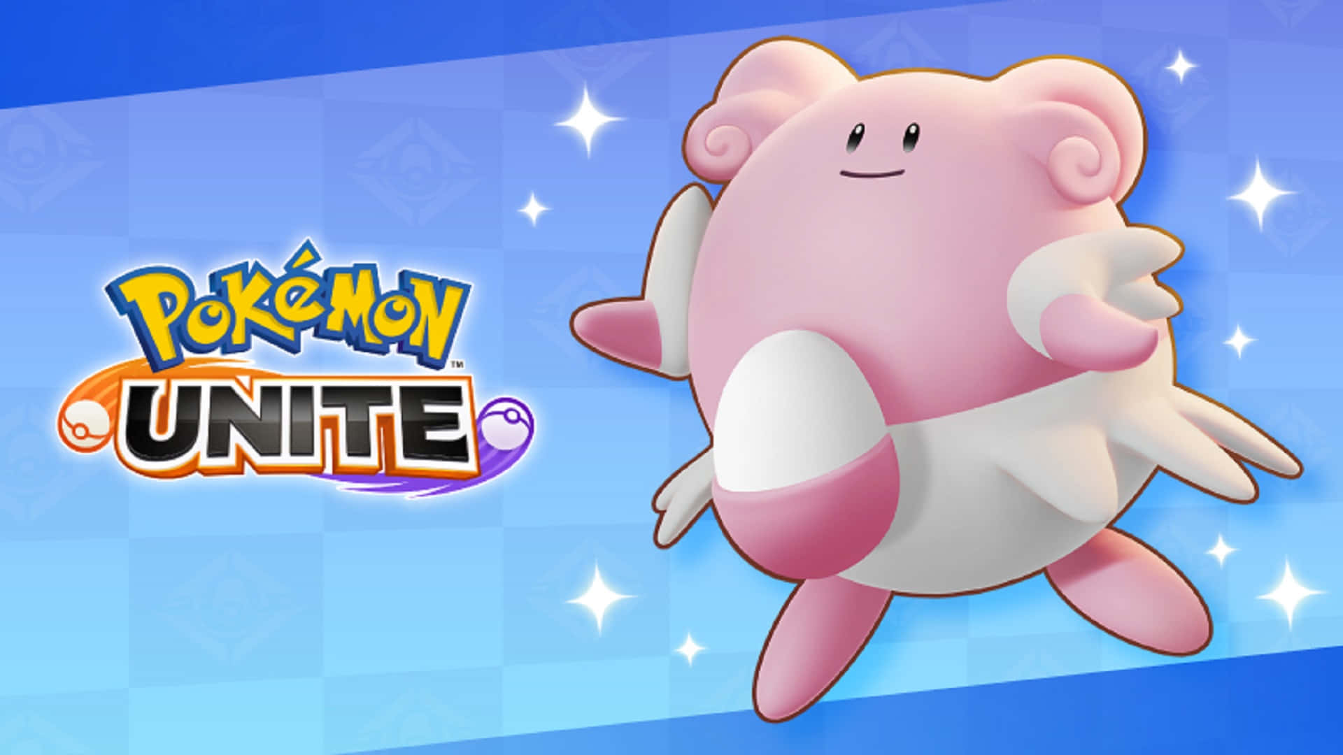 3d Blissey Pokemon Unite Logo Background