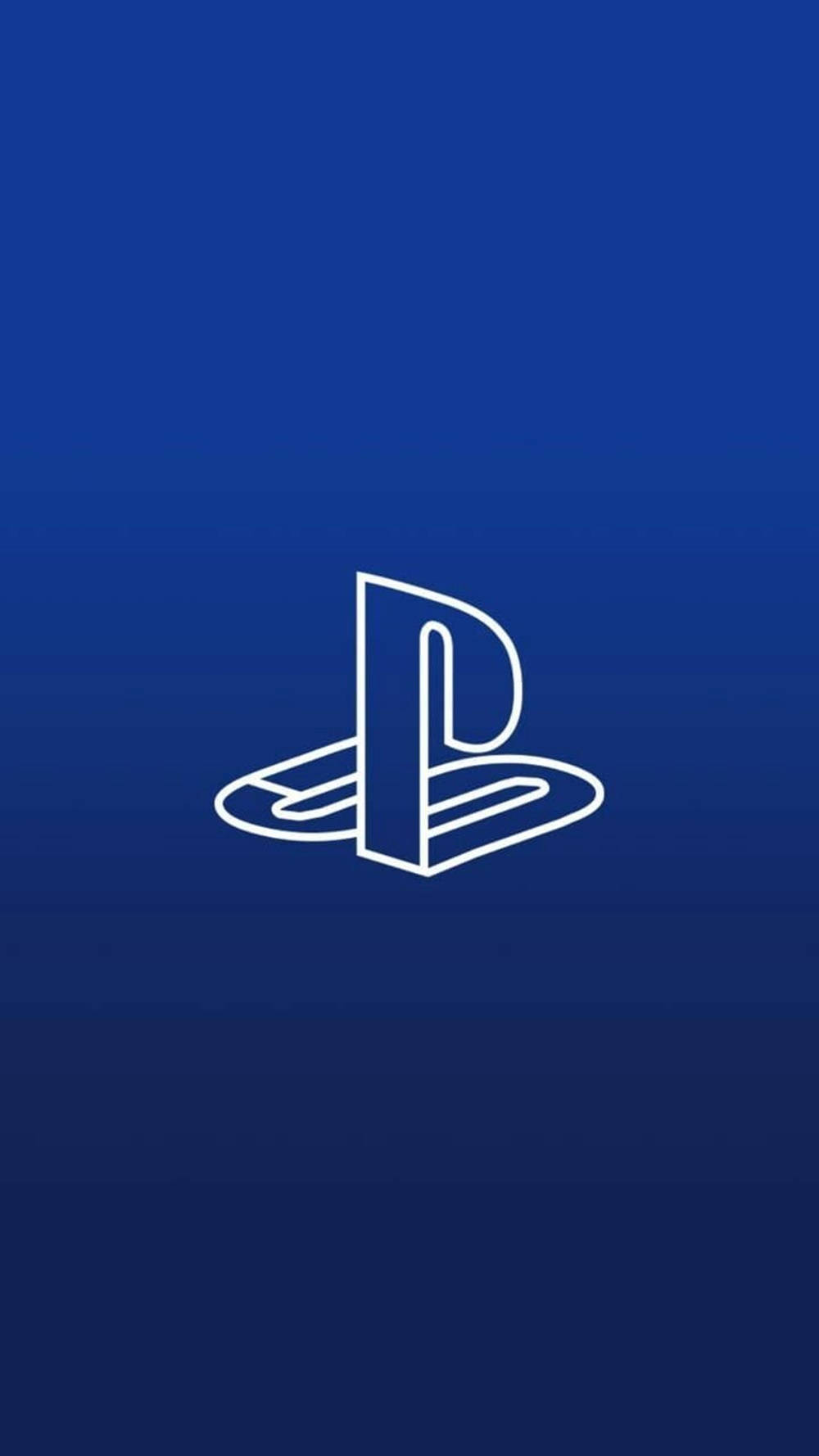 3d Blue Ps4 Logo Background