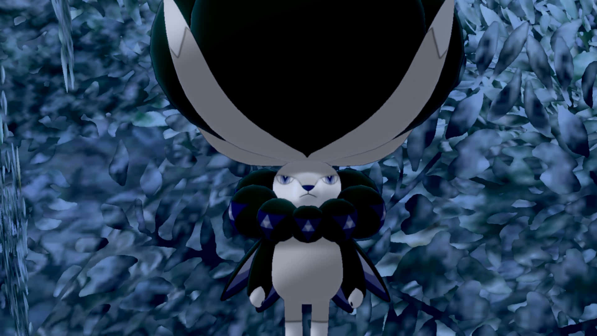 3d Calyrex On Blue Abstract Background Background