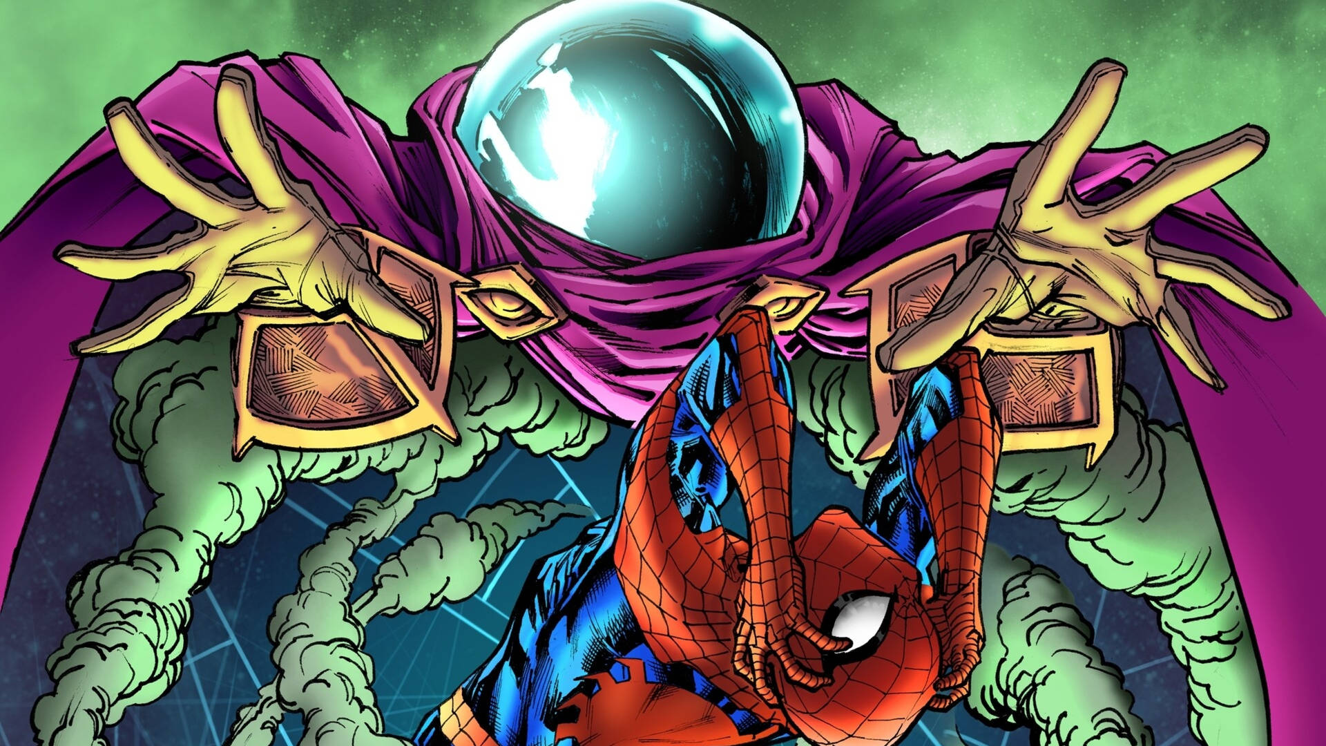 3d Cartoon Mysterio Background