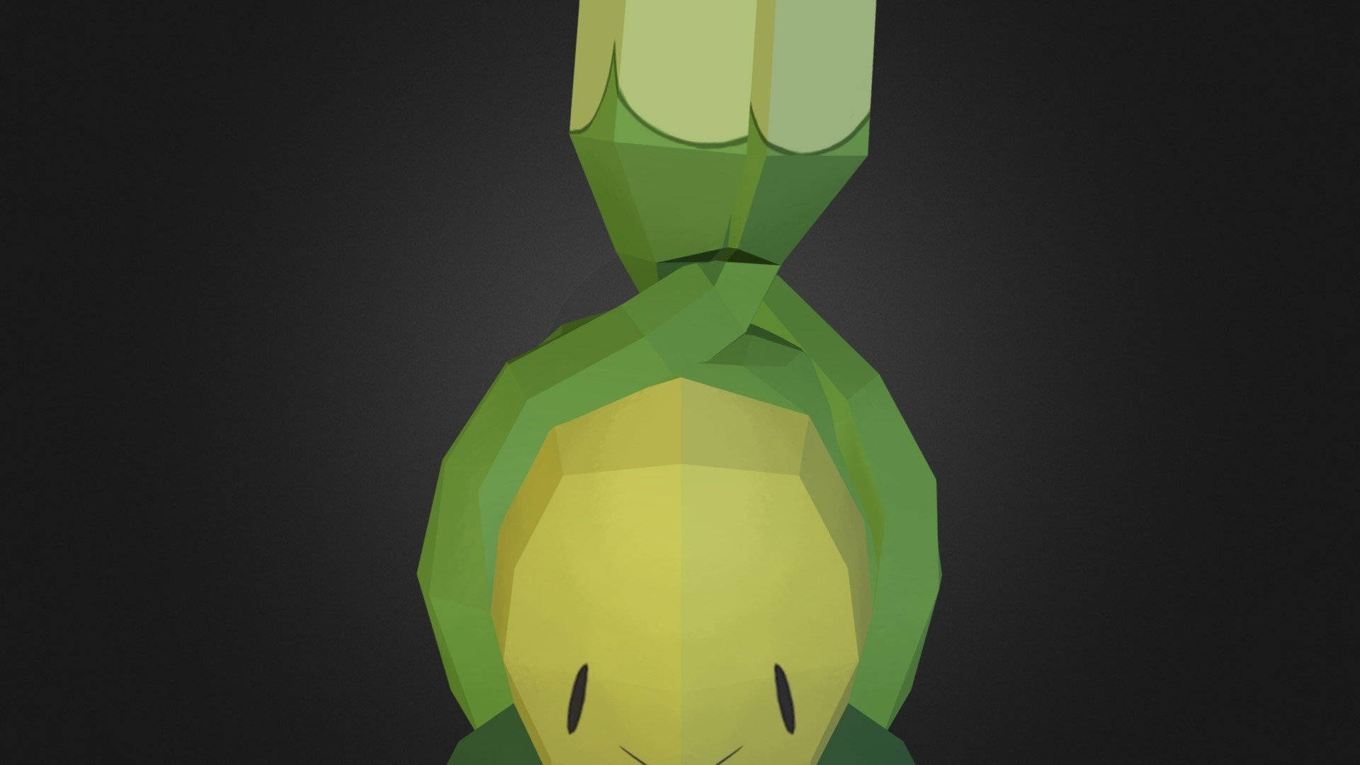 3d Carved Model Of Budew Background