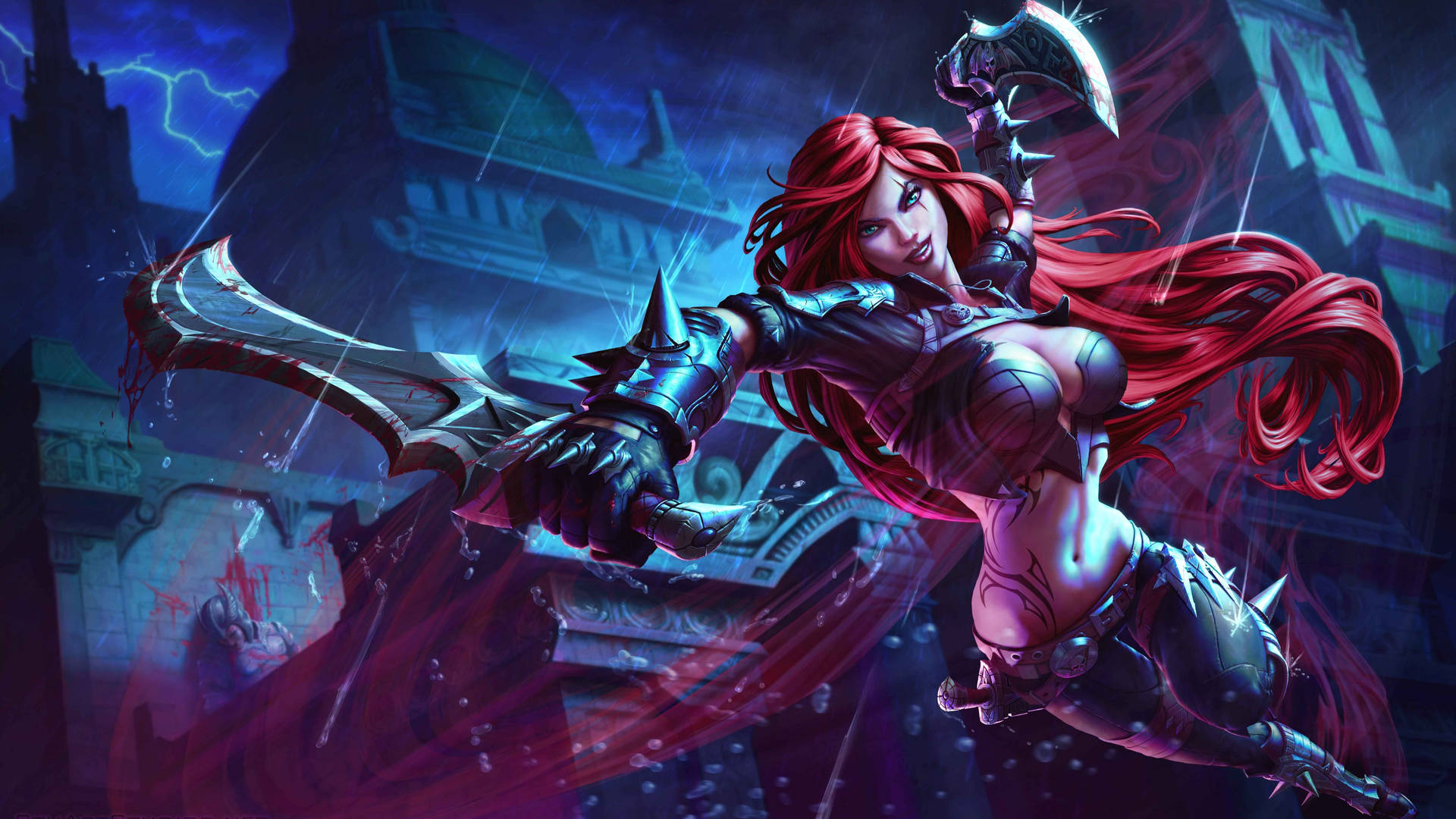 3d Champions Of The League Of Legends Background