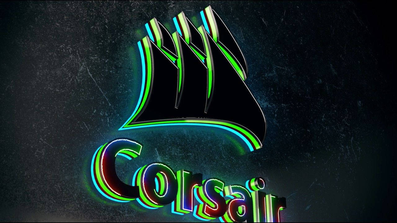 3d Corsair Neon Logo