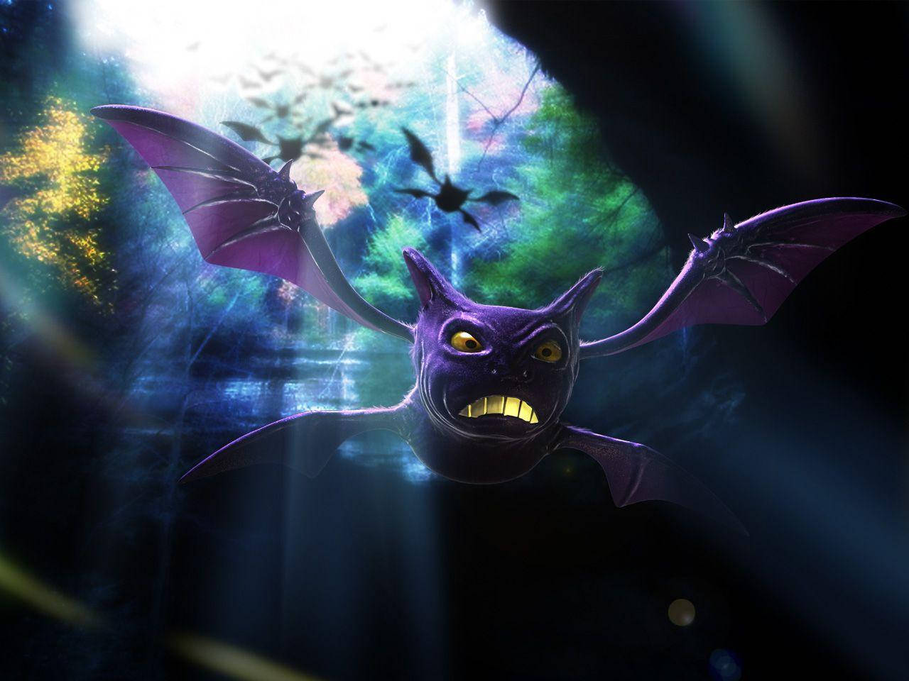 3d Crobat Pokemon Cave Background