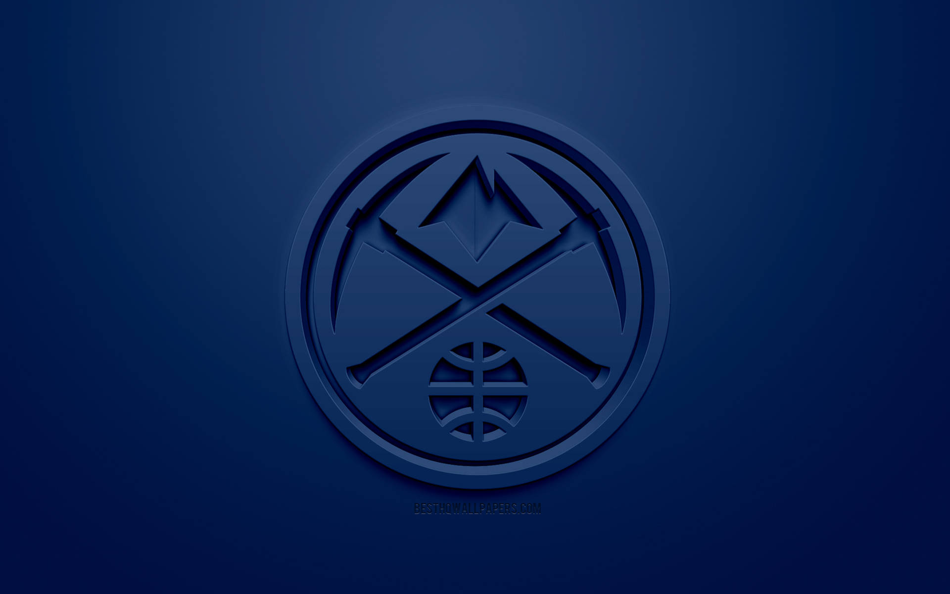 3d Denver Nuggets Emblem Background