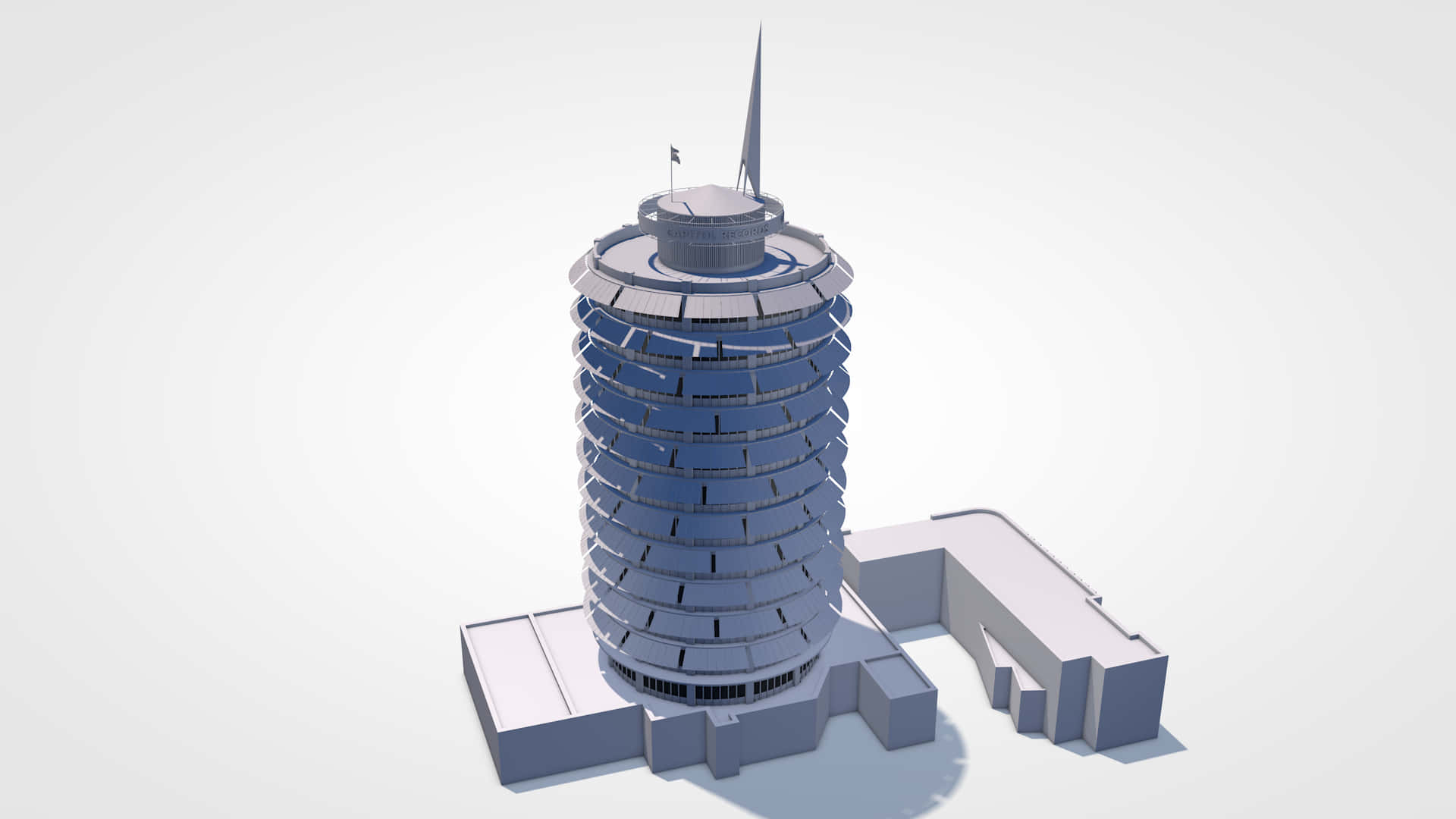 3d Design Of Capital Records Building