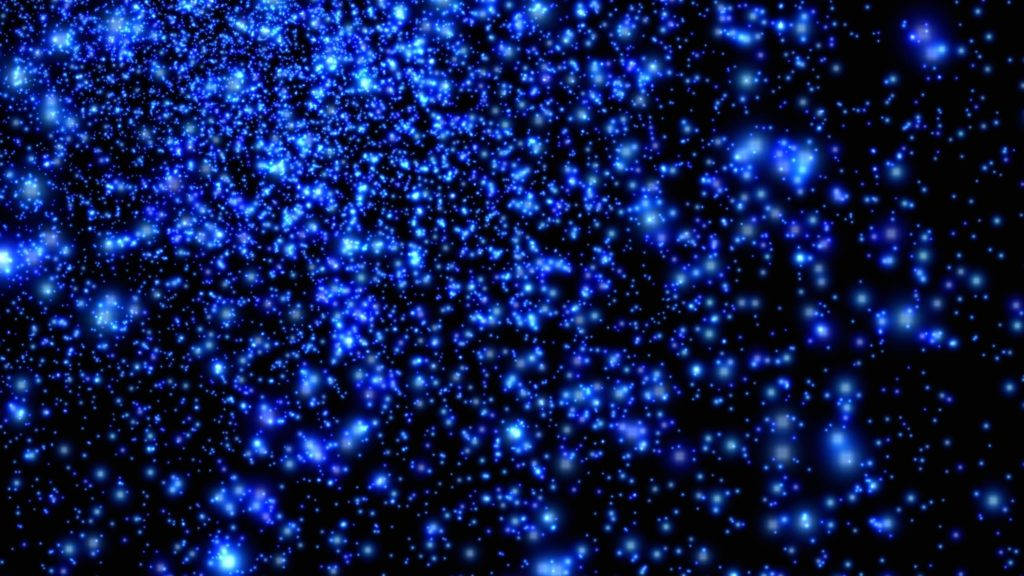 3d Desktop Blue Stars Background