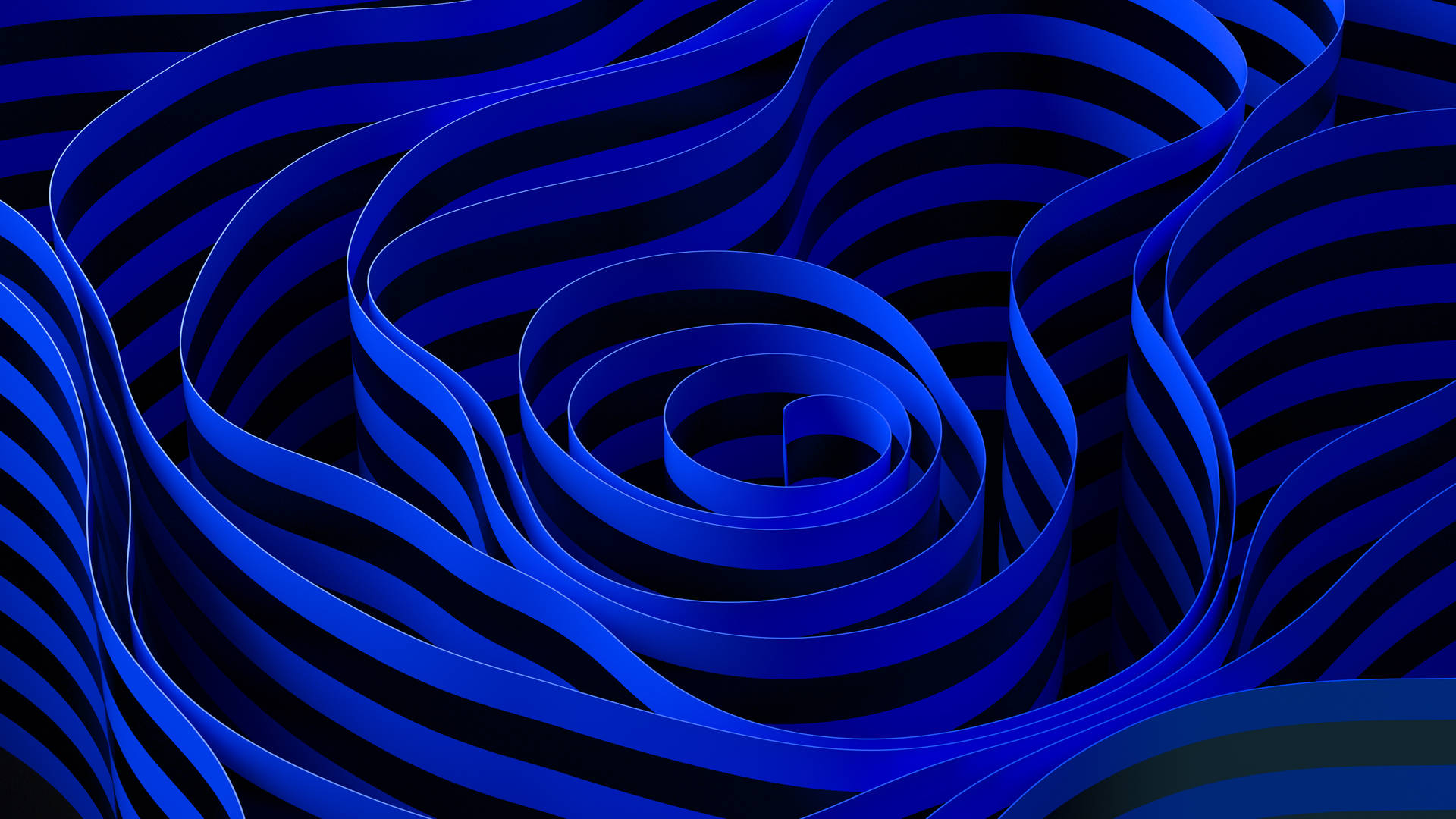 3d Desktop Dark Blue Lines Background