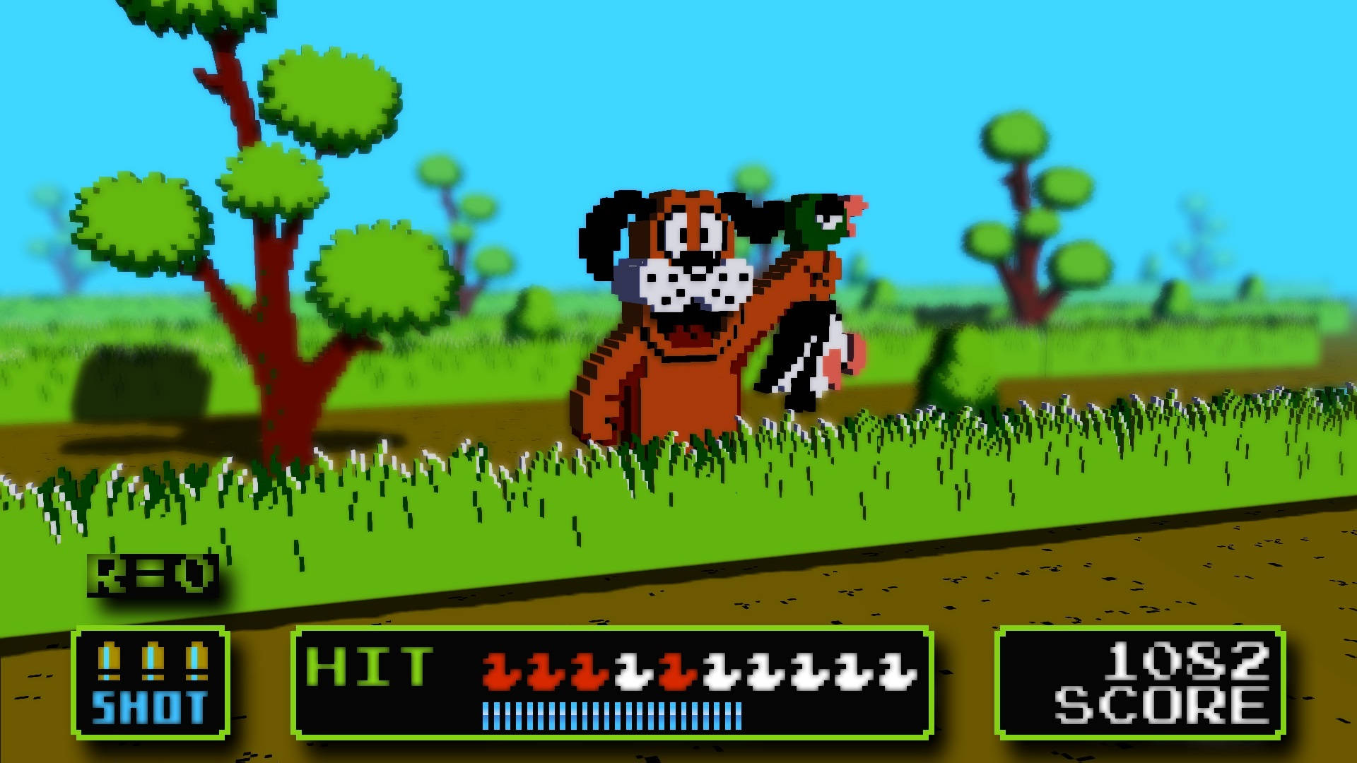 3d Duck Hunt Video Game Background