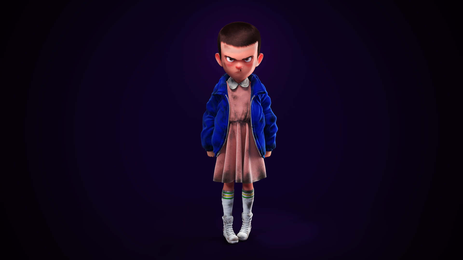 3d Eleven Stranger Things Background