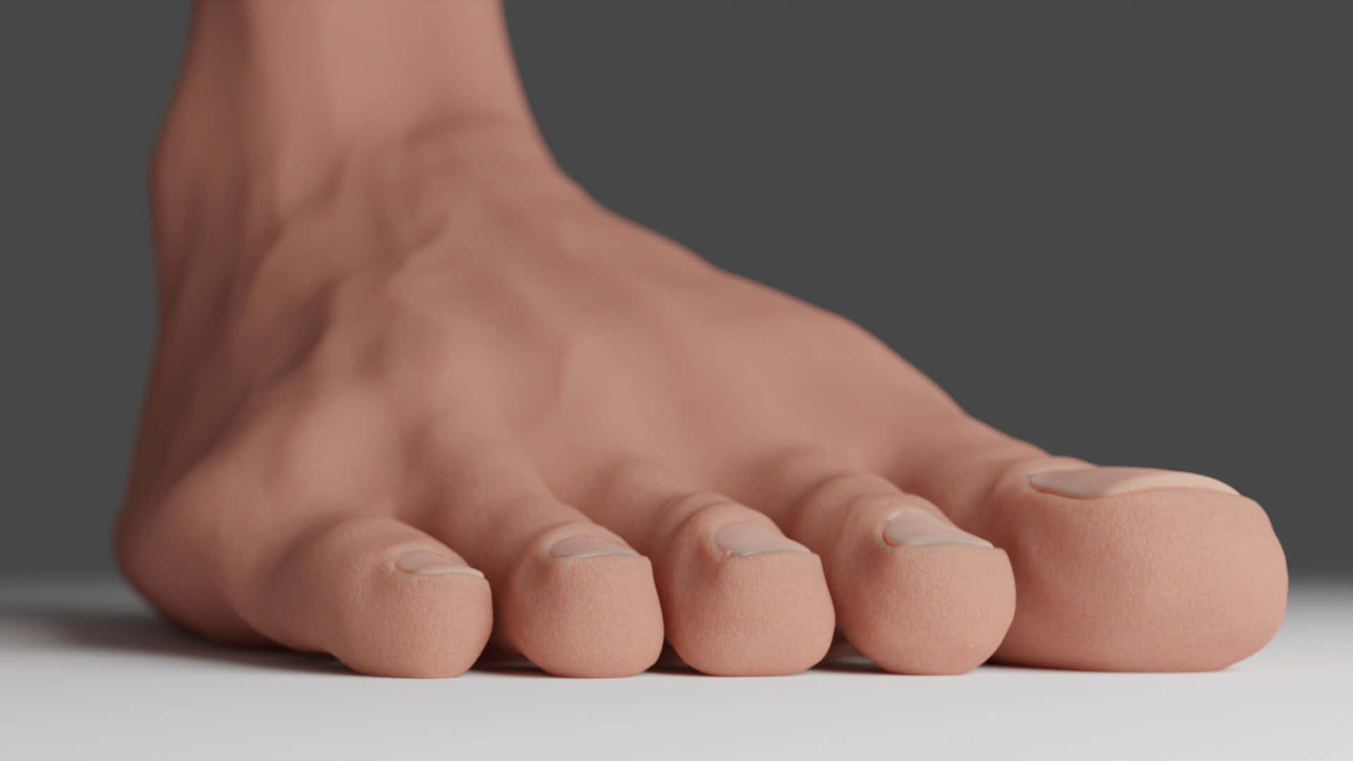 3d Enlarged Male Feet Background