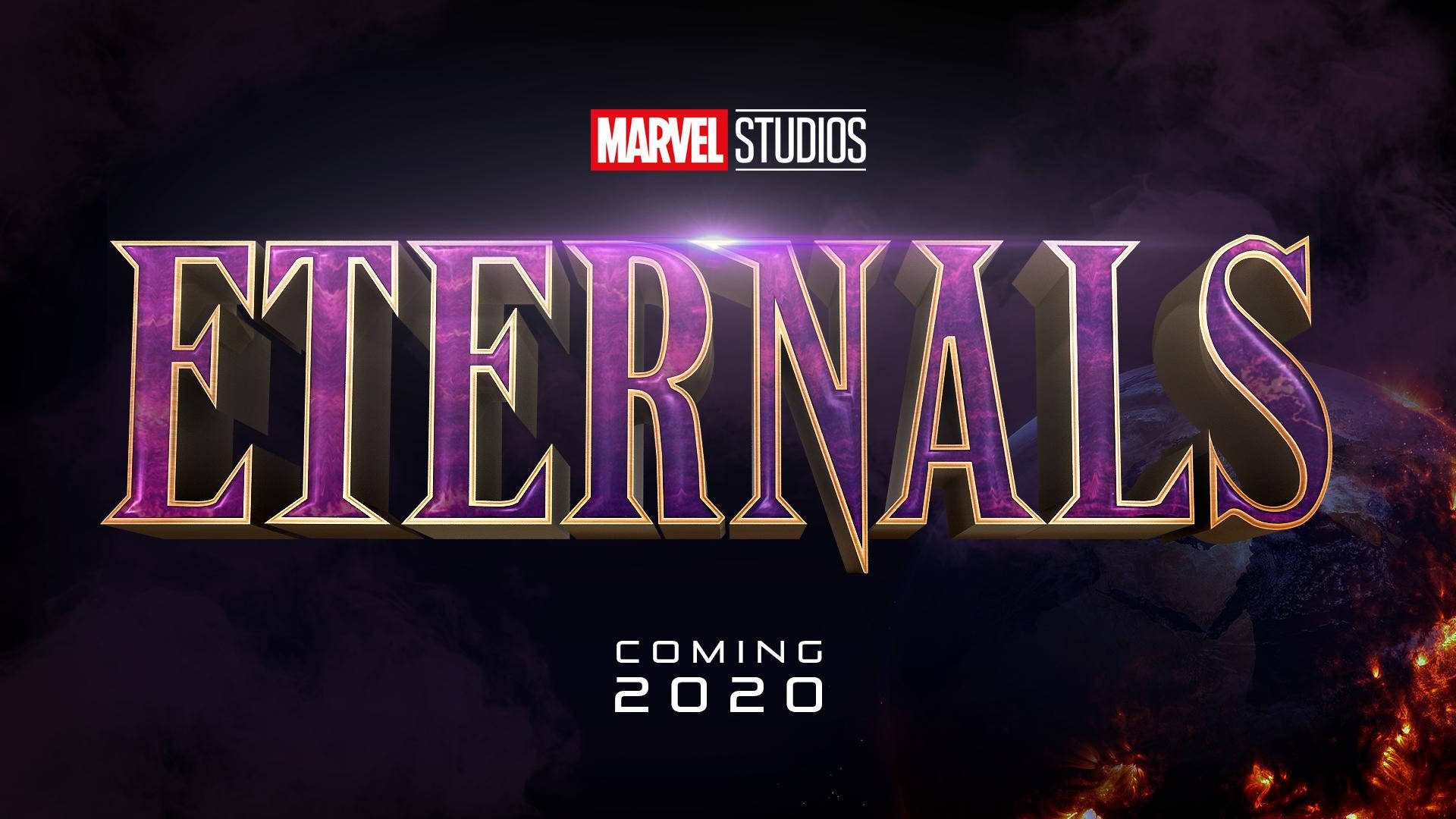 3d Eternals Logo Poster Background