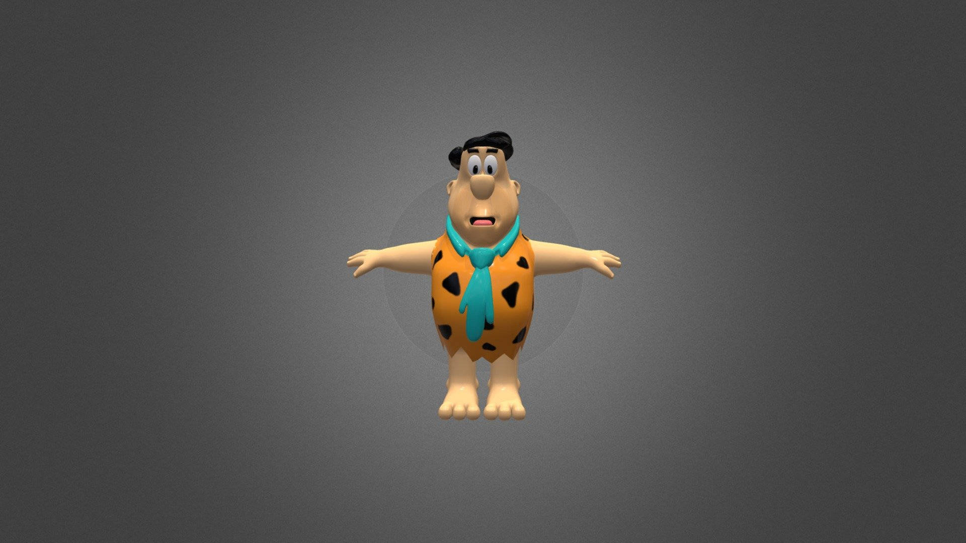 3d Fred Flintstone Background