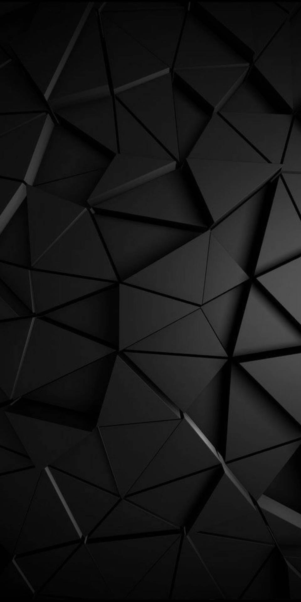 3d Geometric Triangle Black Pattern Background