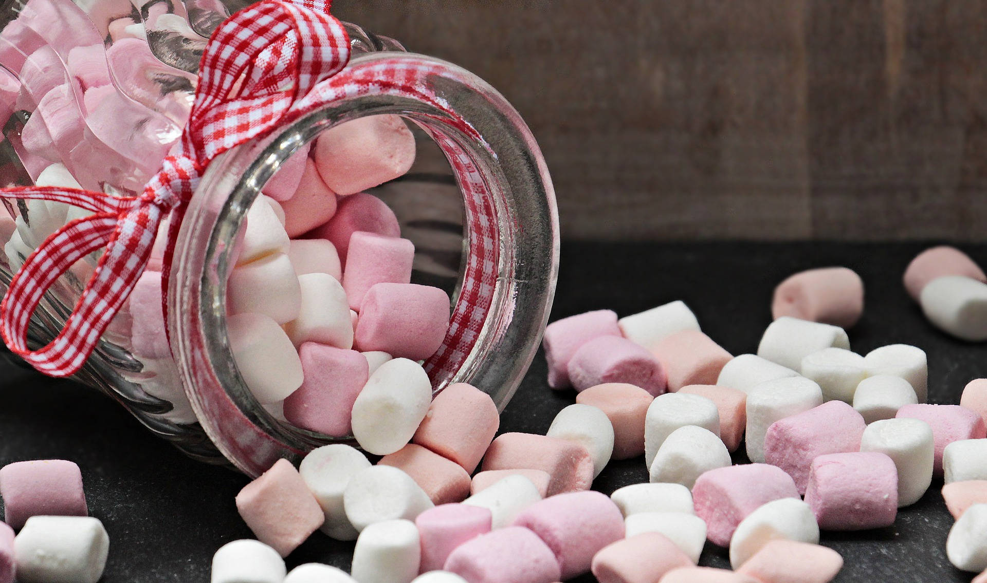 3d Gingham Marshmallow Background