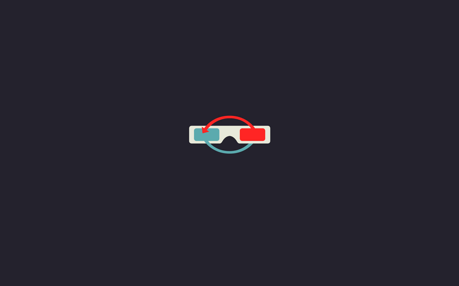 3d Glasses Minimalist Ipad Background