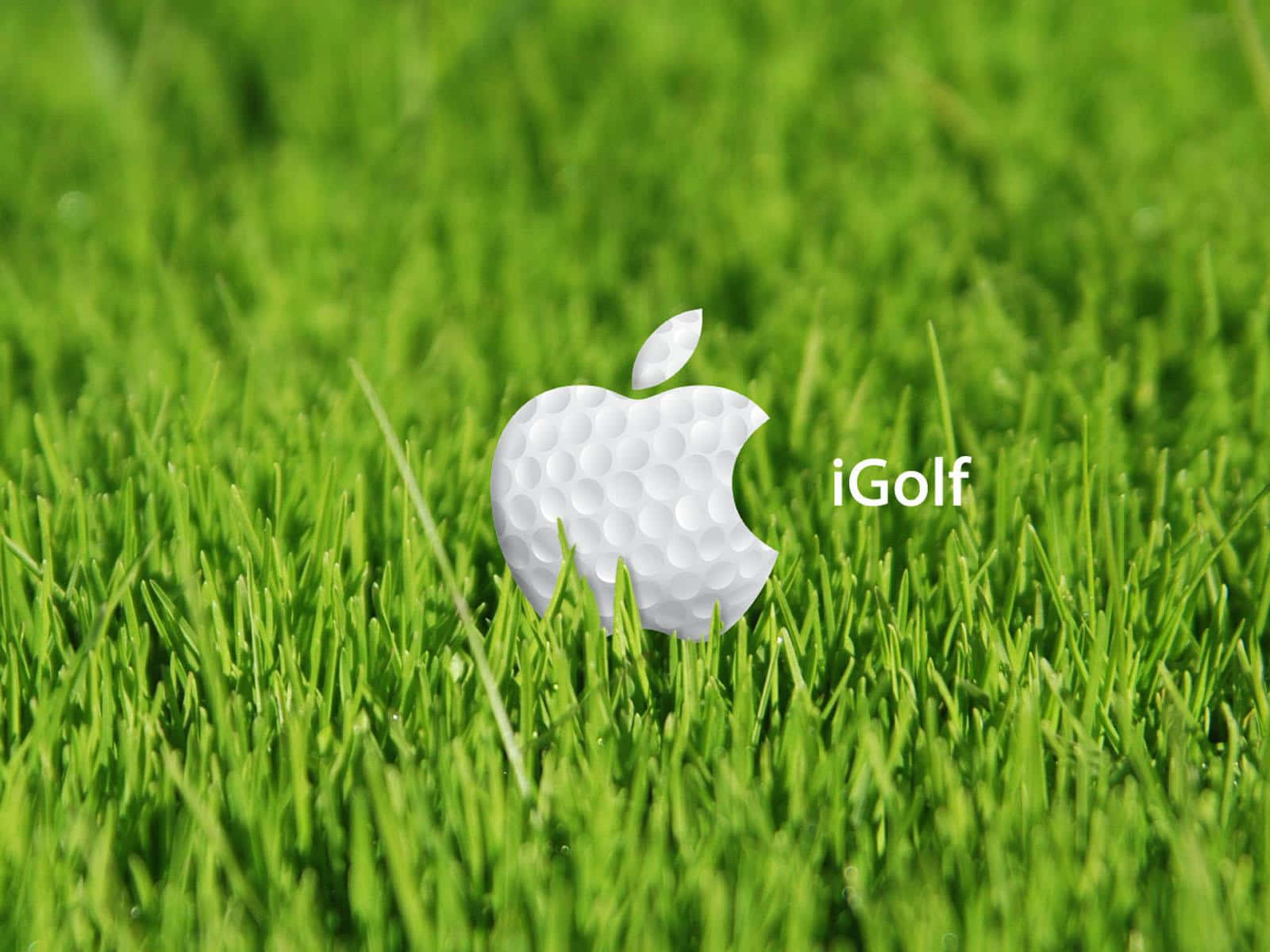 3d Golf Desktop Apple Logo Background