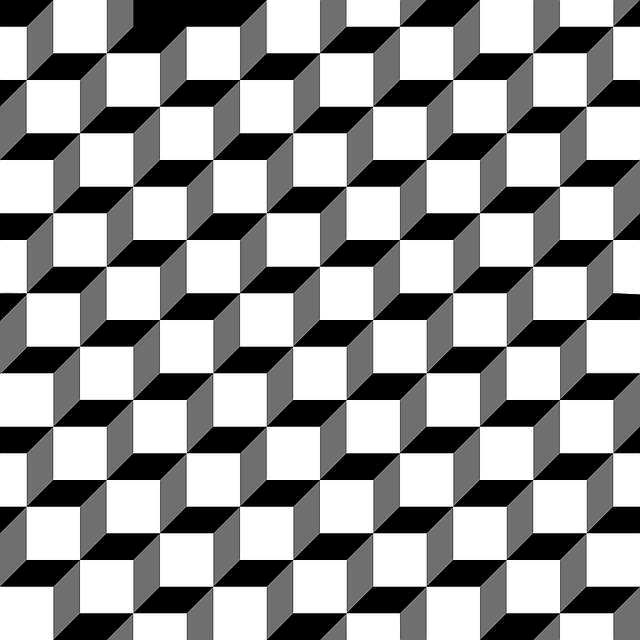 3d Gray Black And White Squares Background