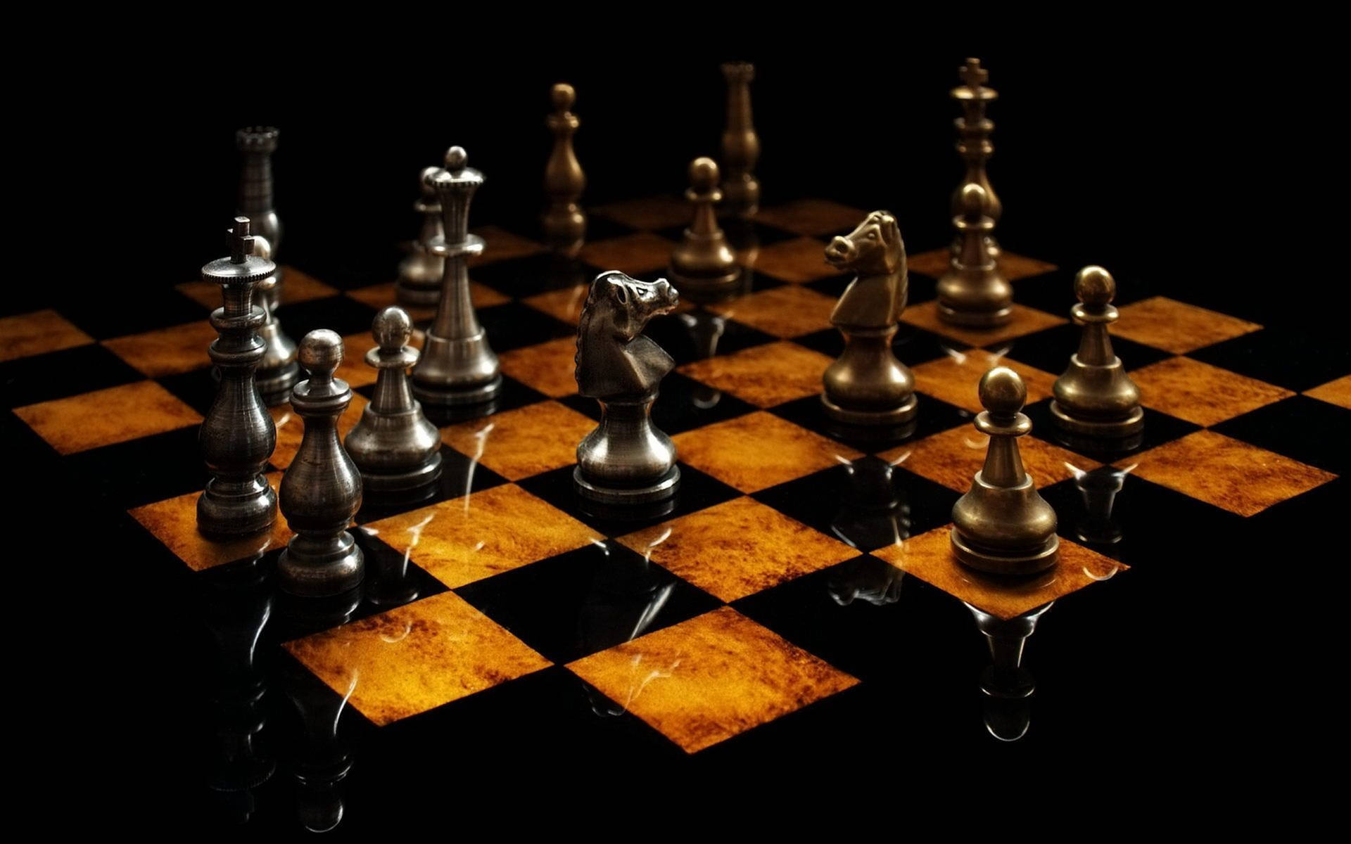 3d Hd Chess Game Background