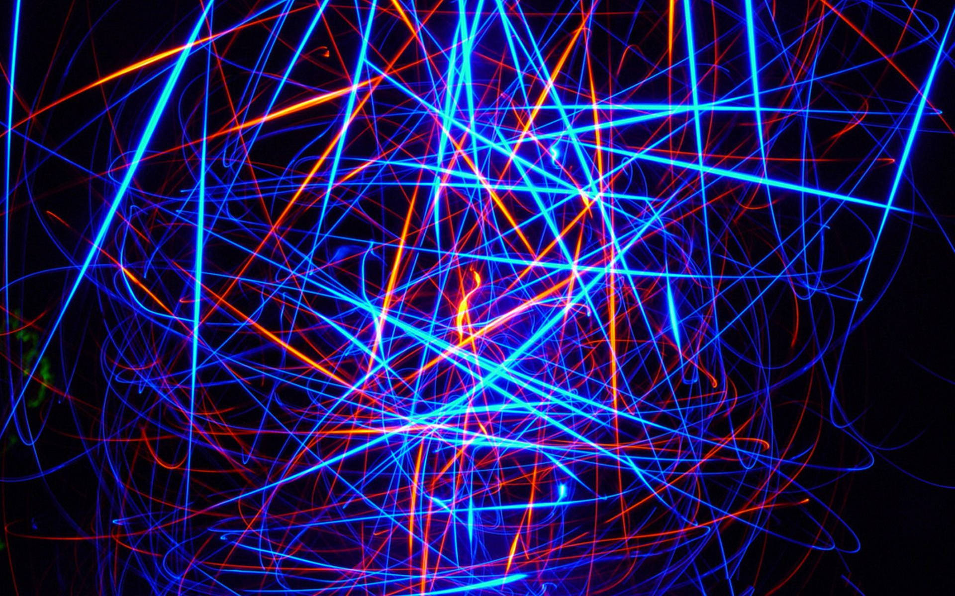3d Hd Random Abstract Blue And Red Lines Background