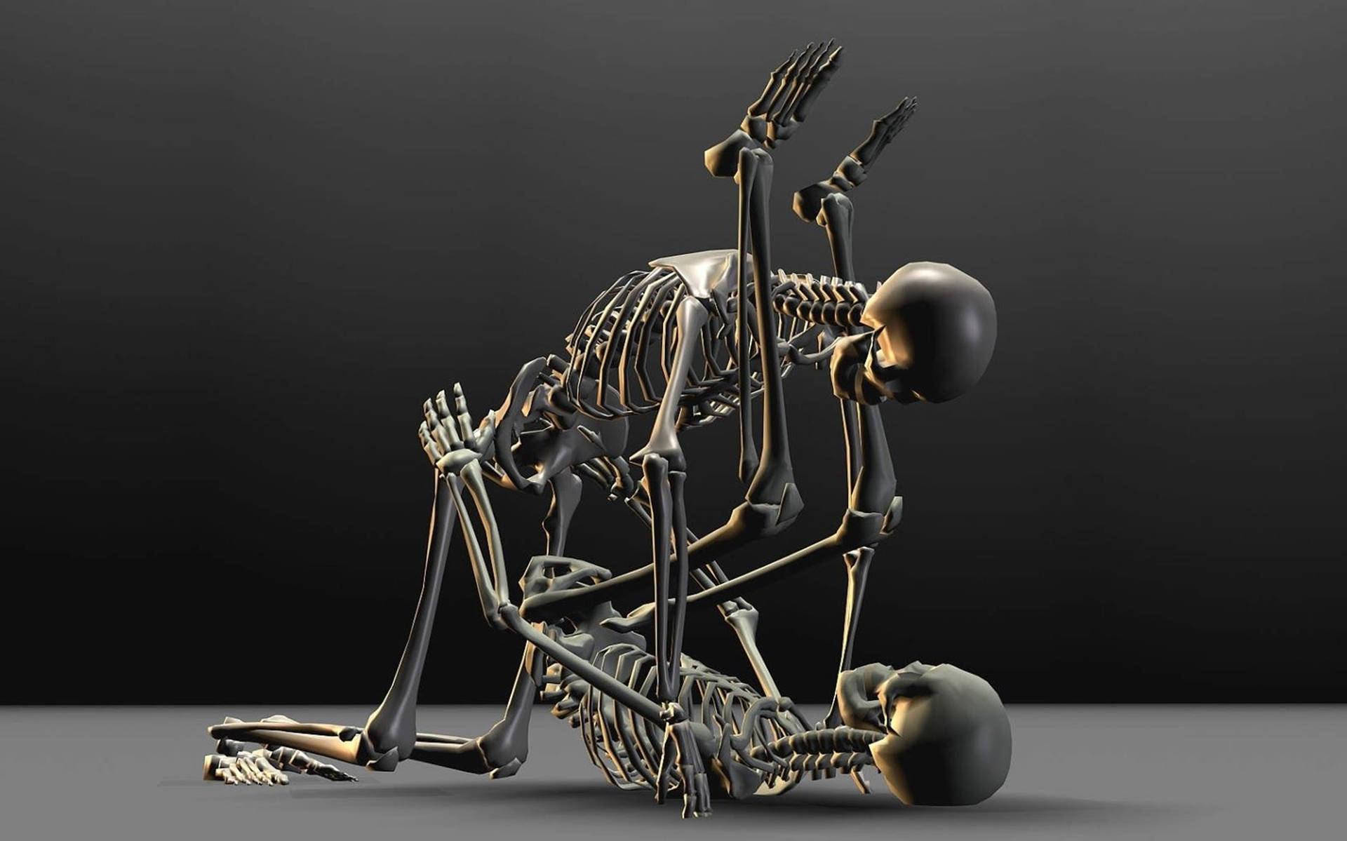 3d Hd Skeletons Background