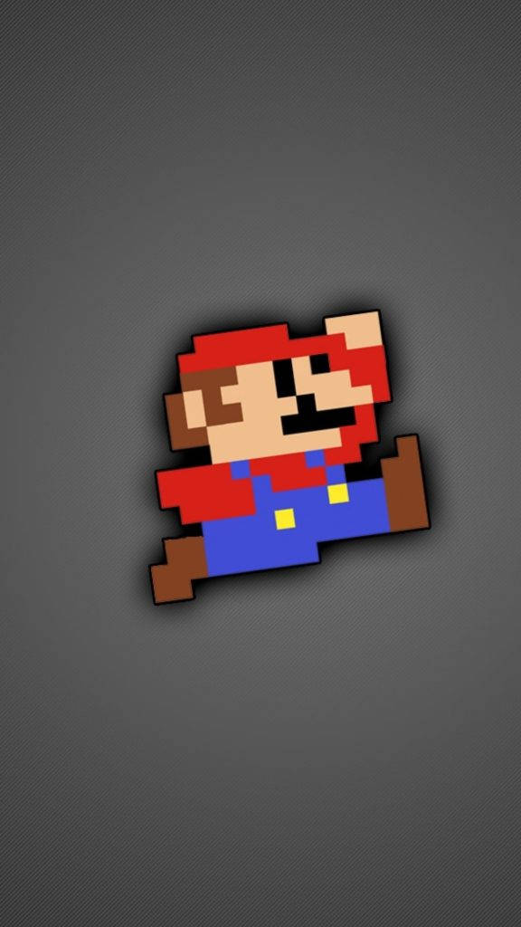 3d Iphone 8bit Super Mario Background