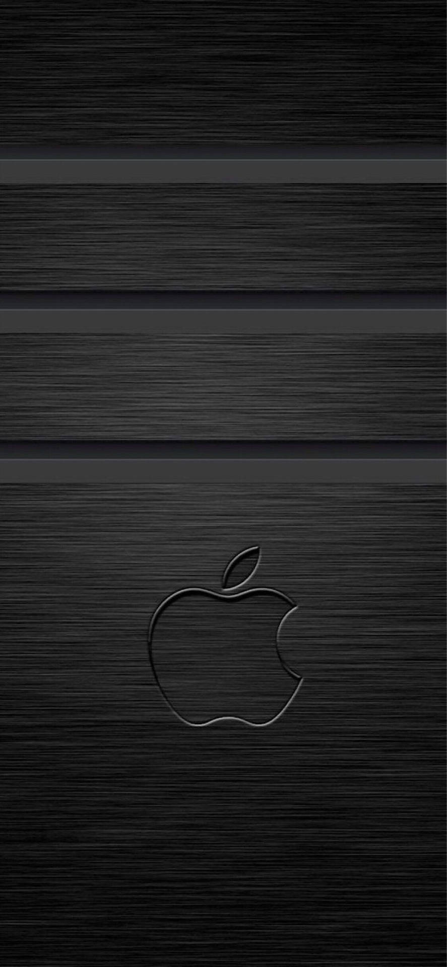 3d Iphone Engraved Apple Logo Background