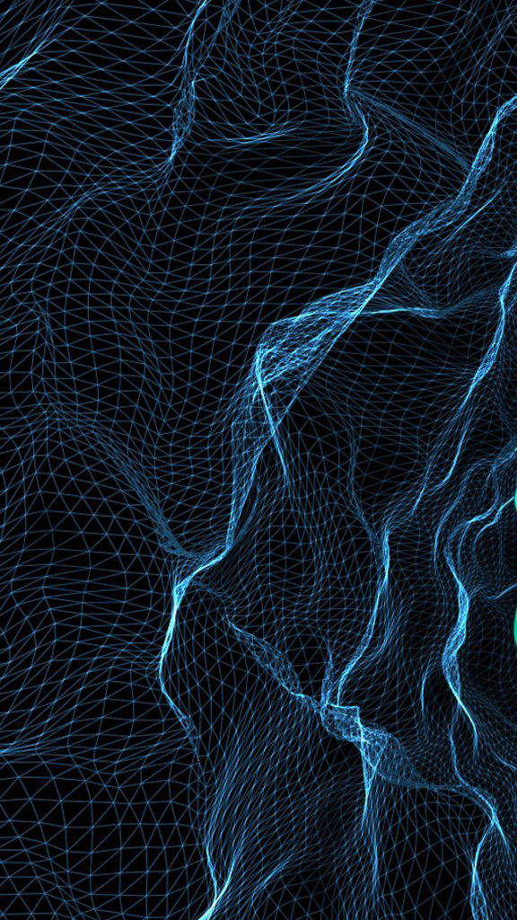 3d Iphone Network Of Blue Lines Background